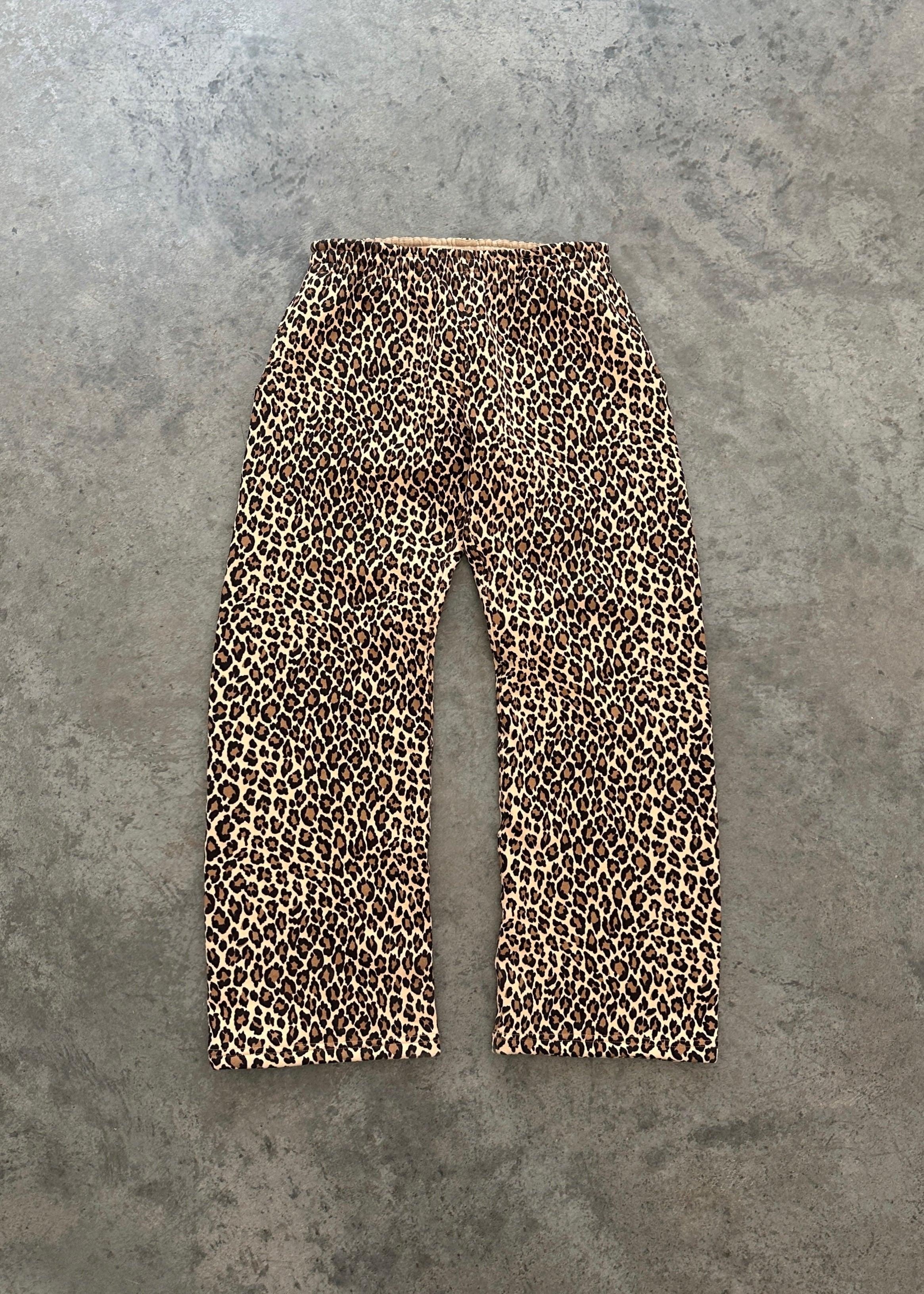 AKIMBO STRAIGHT-LEG SWEATPANTS - LEOPARD