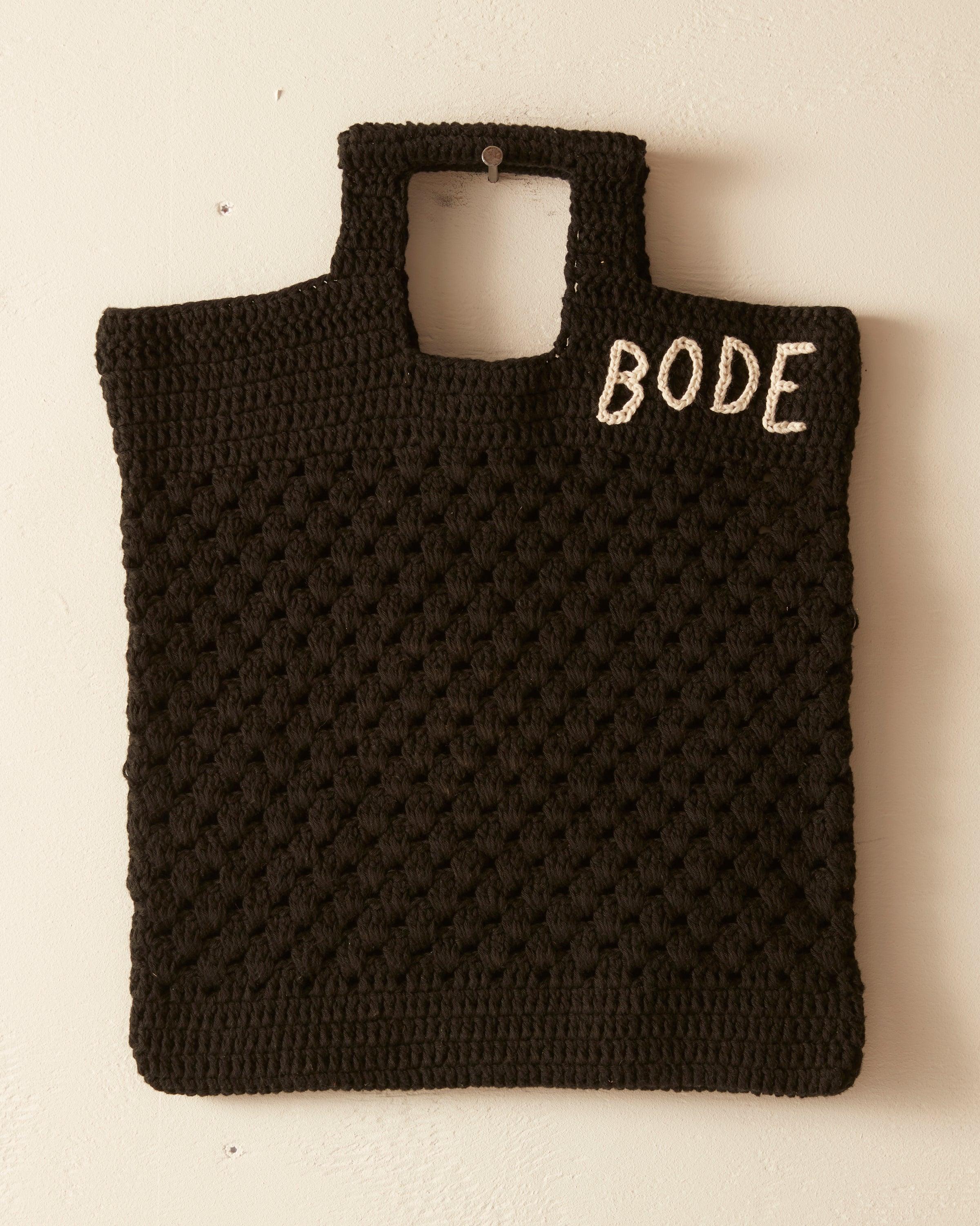 Crochet Tote - Black