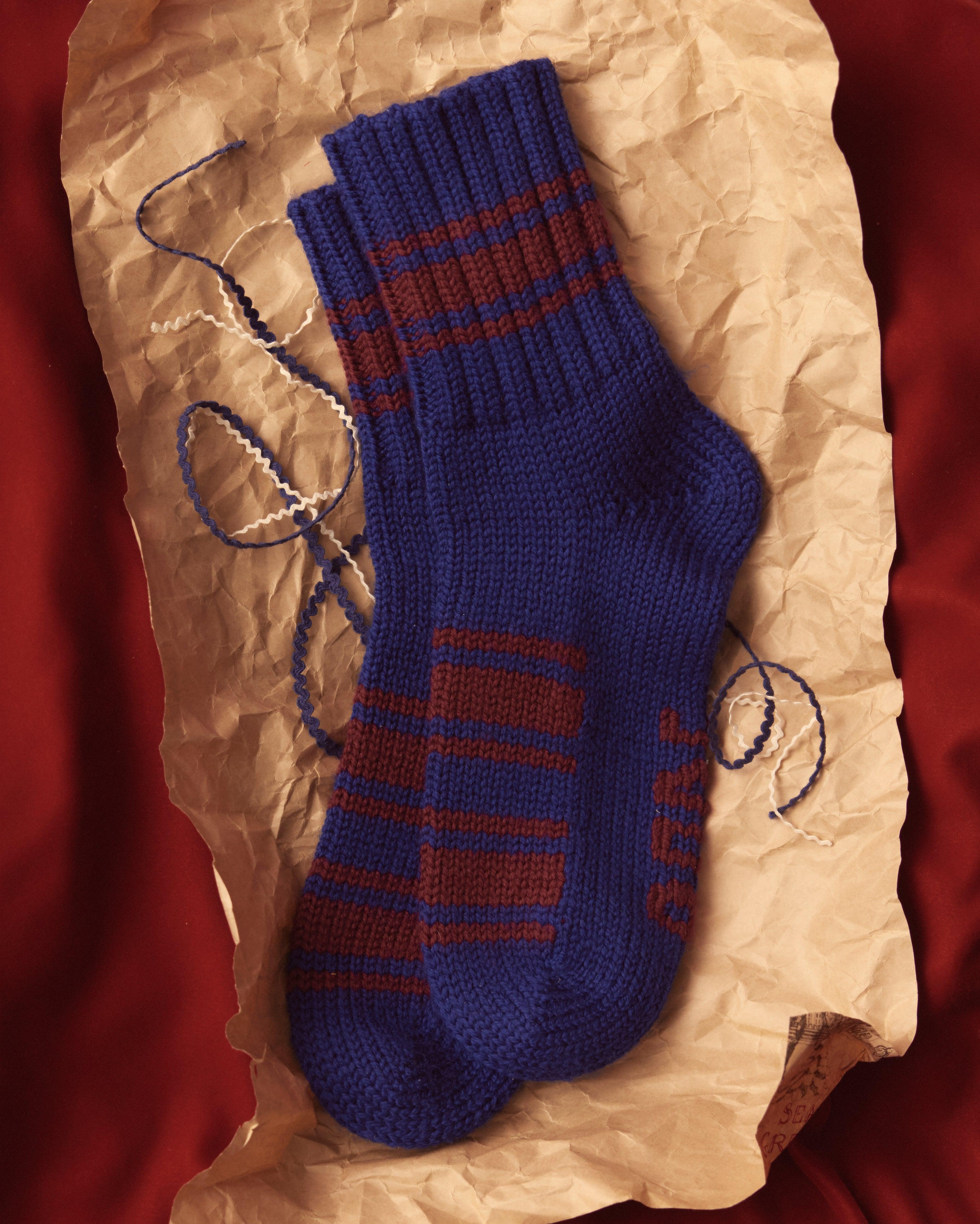 Herrington Stripe Socks - Blue