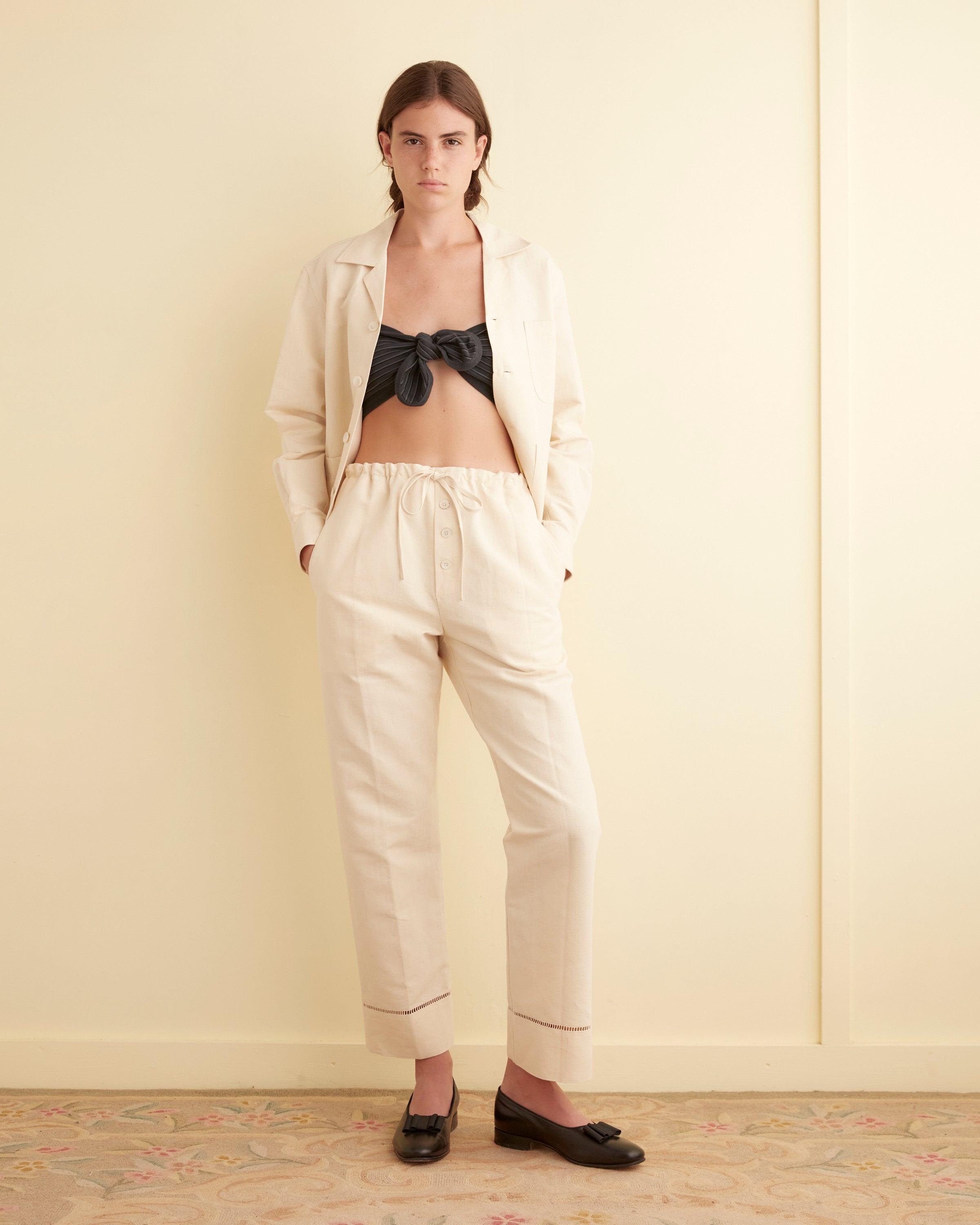 Ladder Linen Pajama Pants