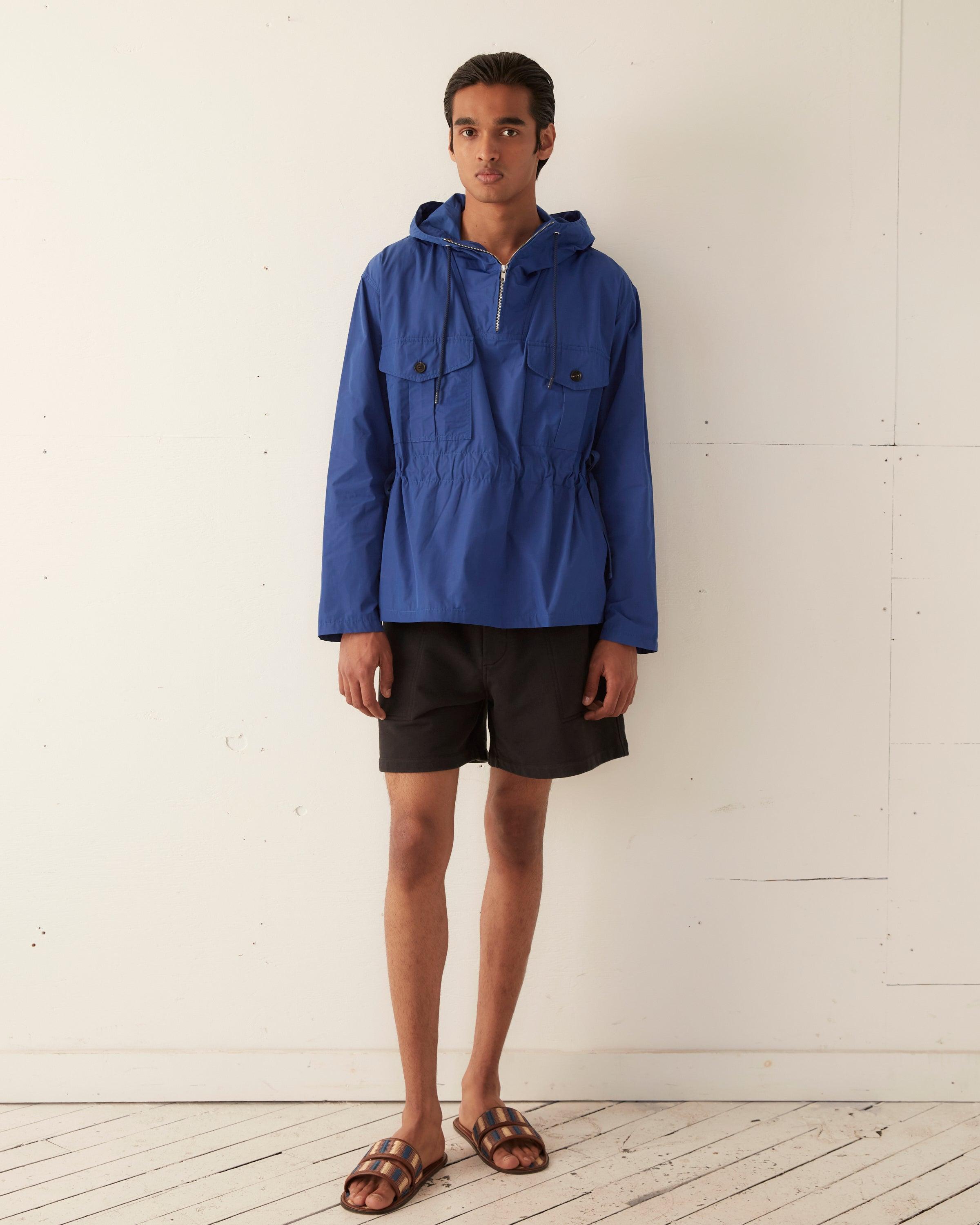 Nylon Tie Anorak - Blue