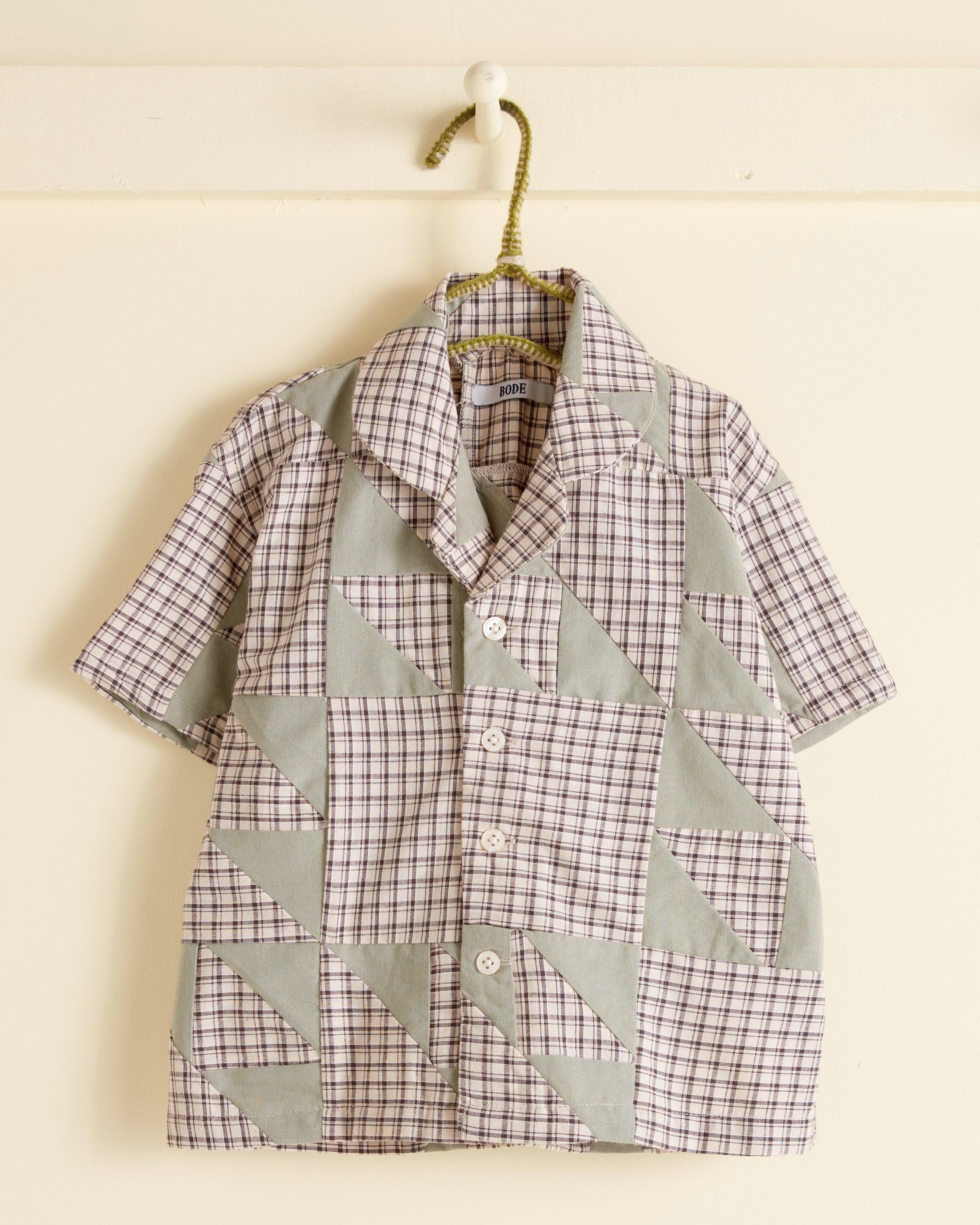 Wandering Lover Quilt Kid's Shirt - Mint