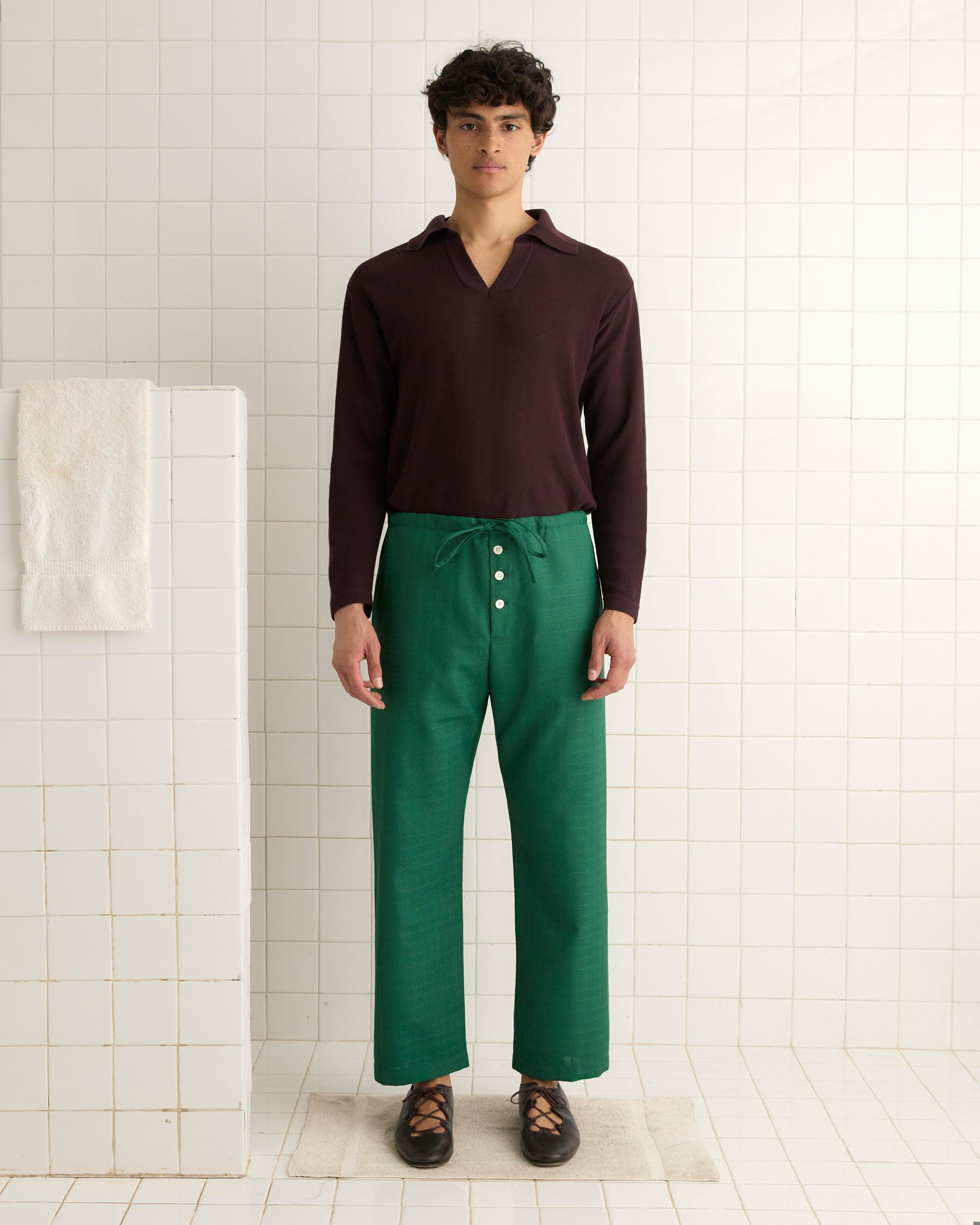 Fingerprint Moss Pajama Pants - S