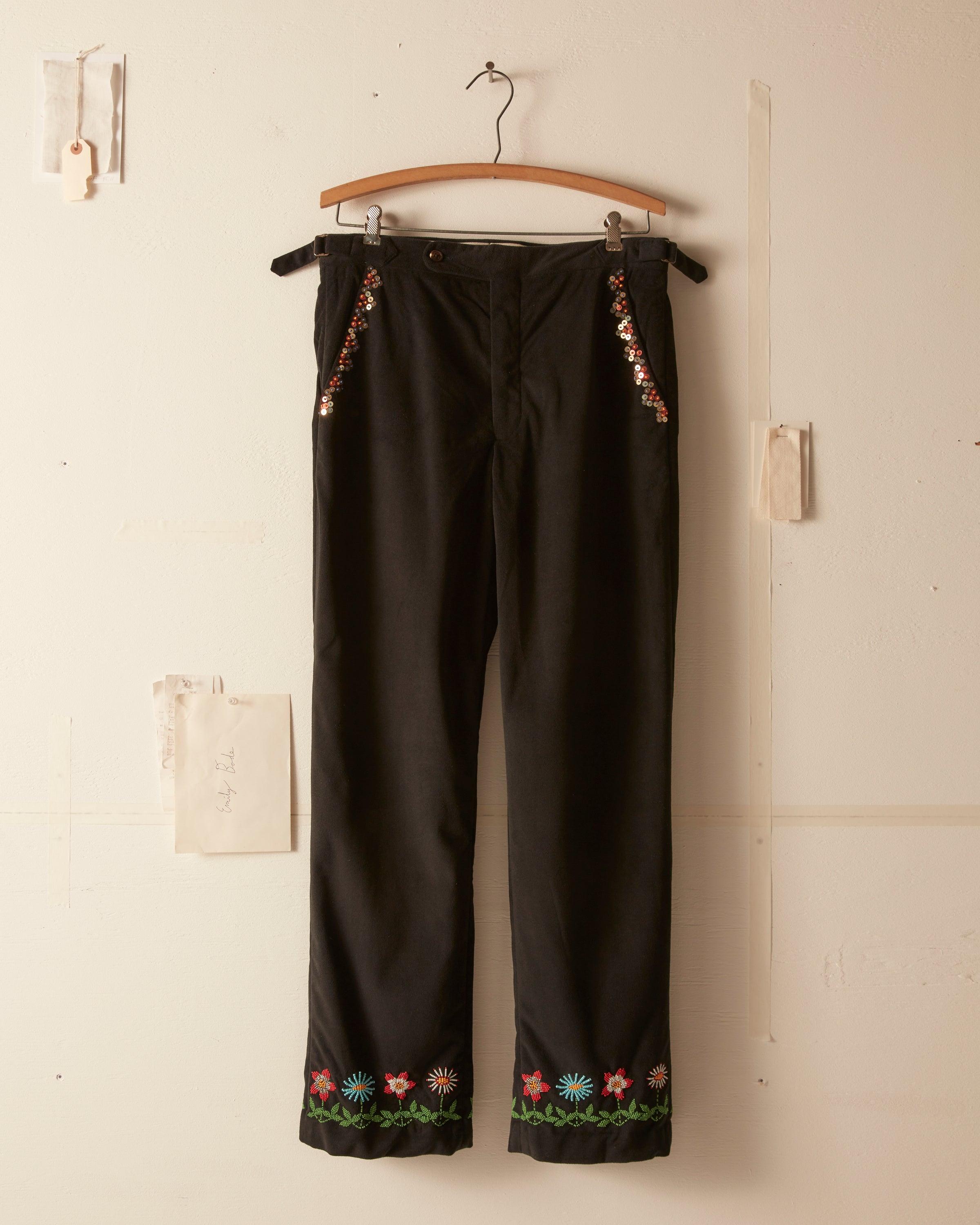 Beaded Garden Vine Trousers