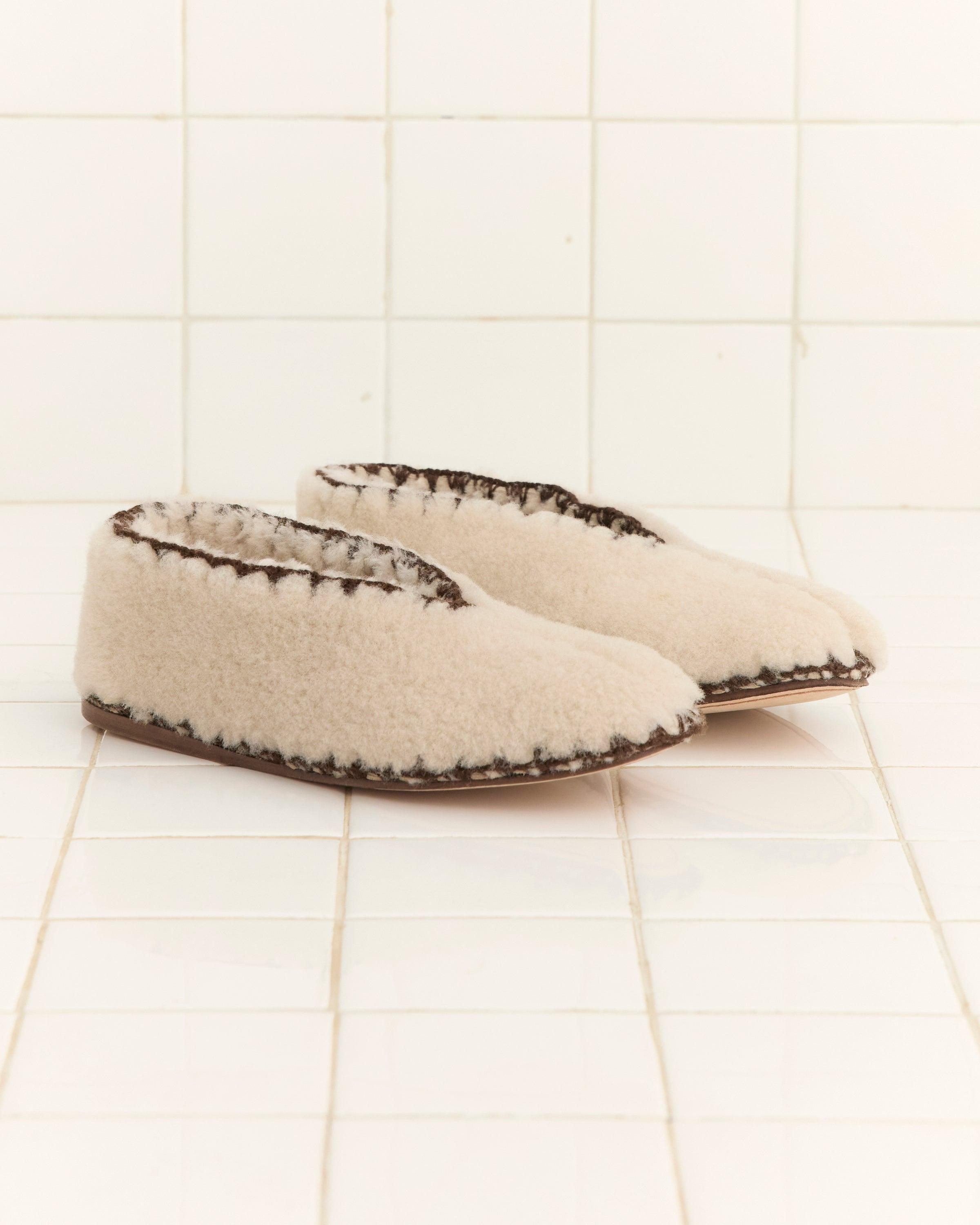 Cream Greco Shearling Shoe