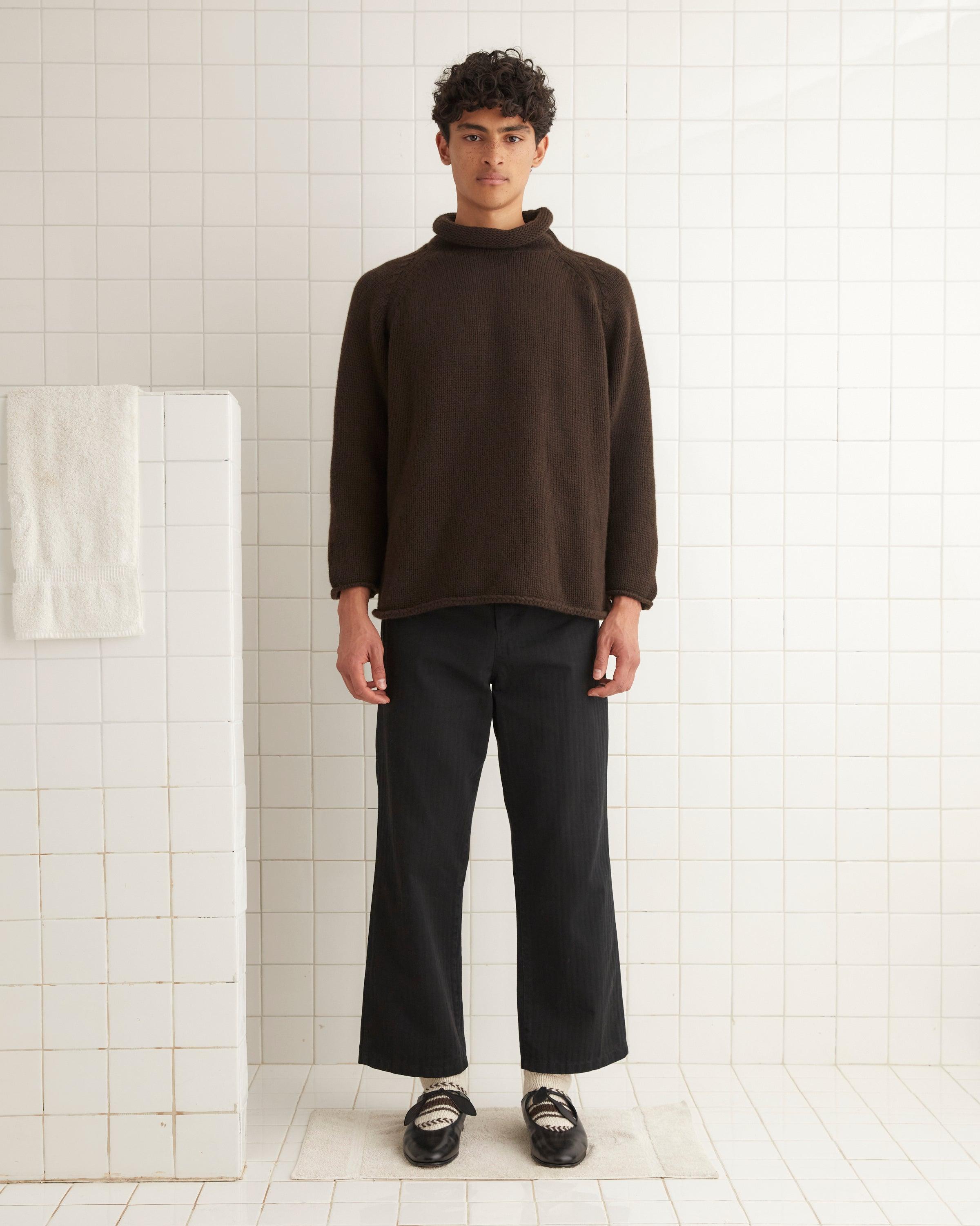 Cashmere Rollneck - Dark Brown