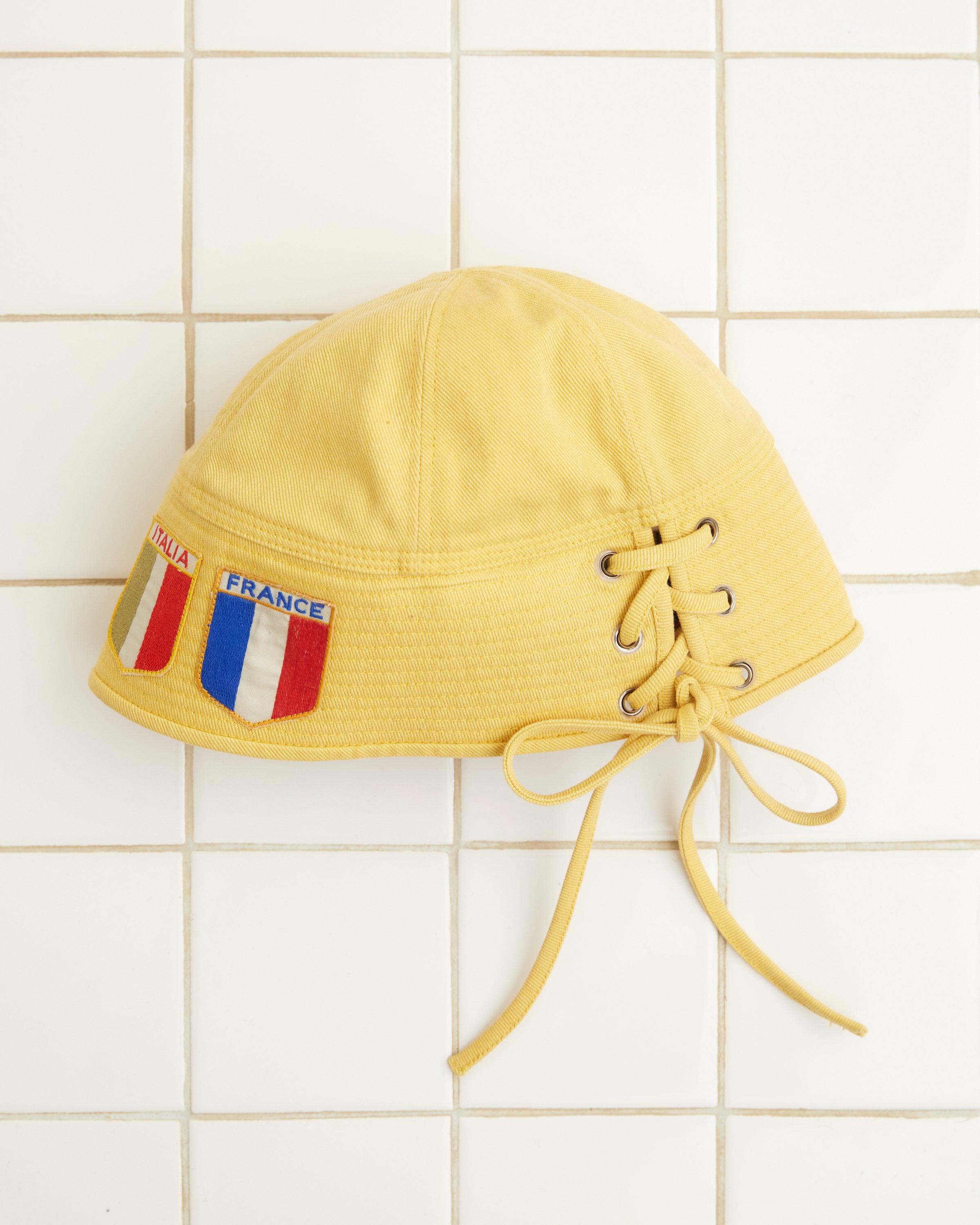 Patched Sailor Cap - Yellow