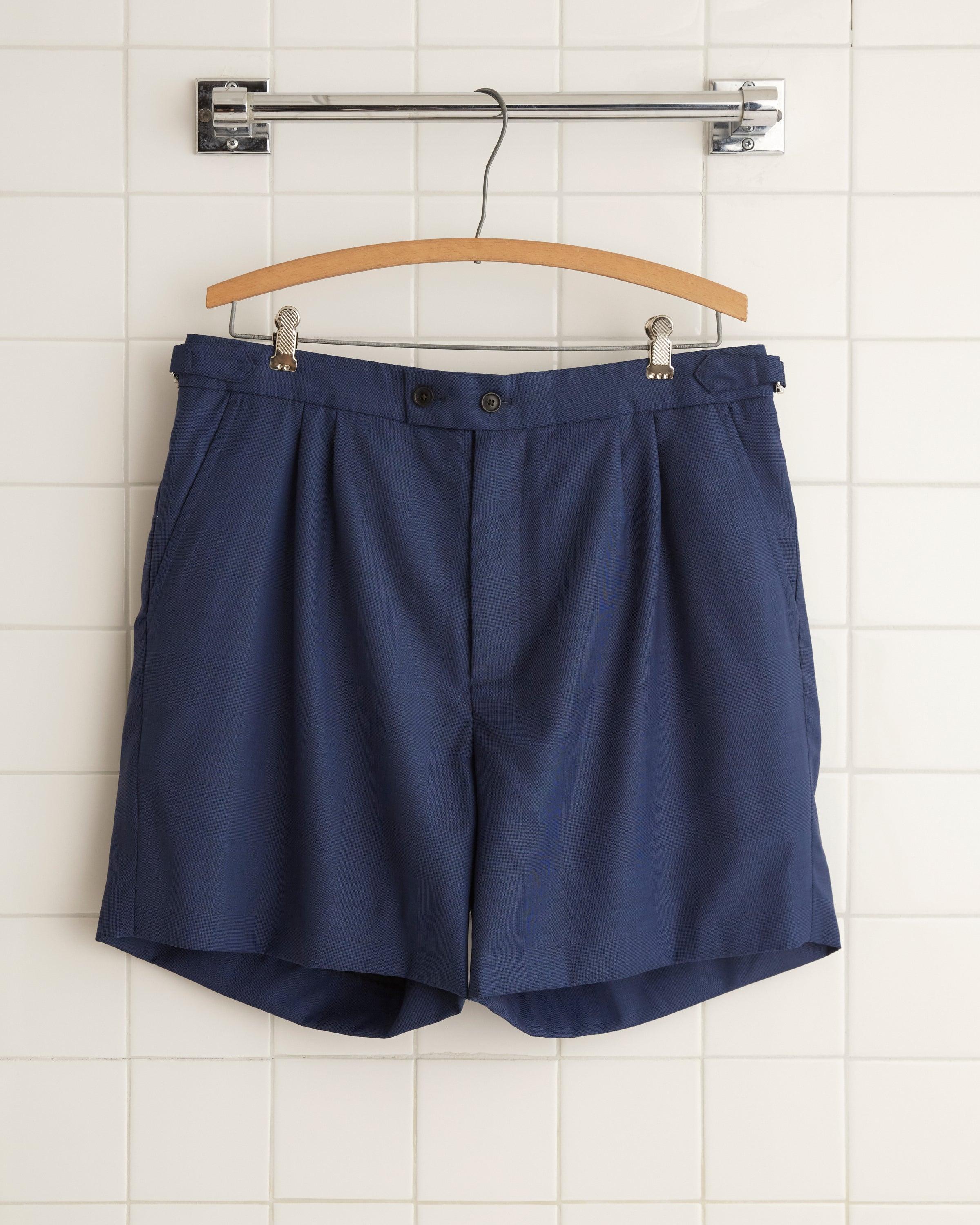 Night Blue Wool Shorts - 34