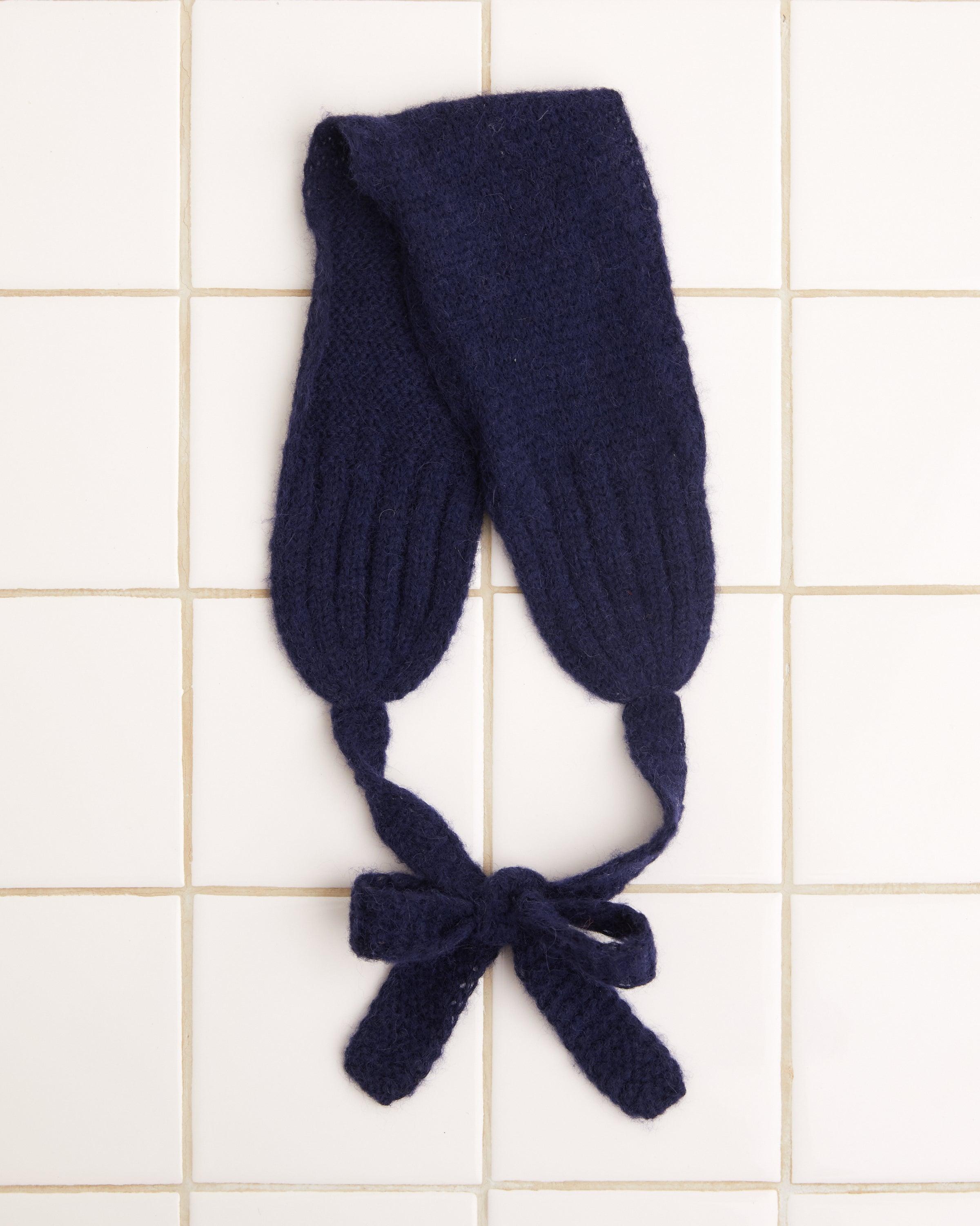 Knitted Headband - Navy