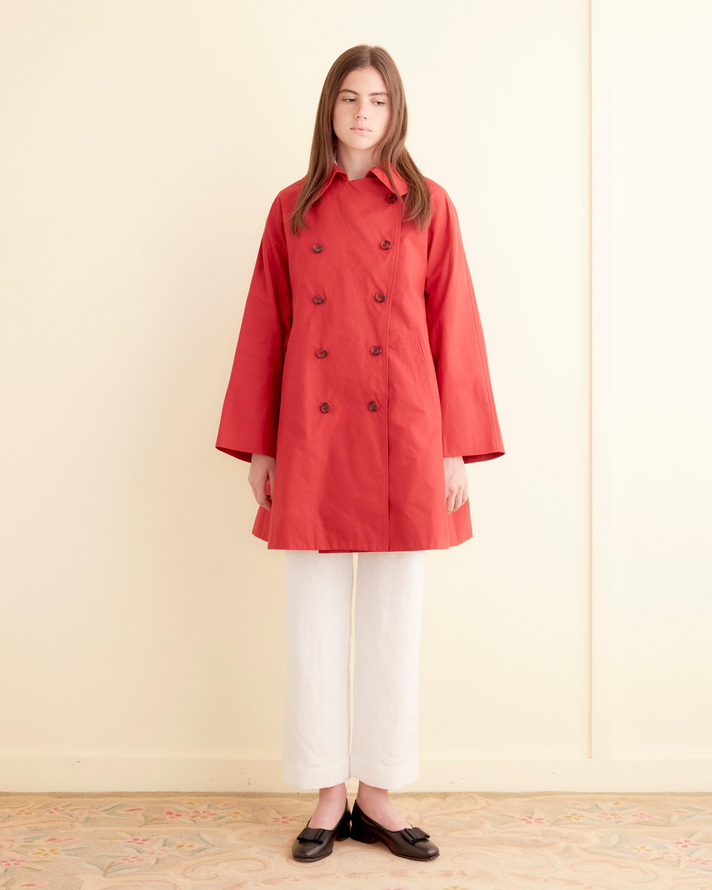 Swing Peacoat - Red