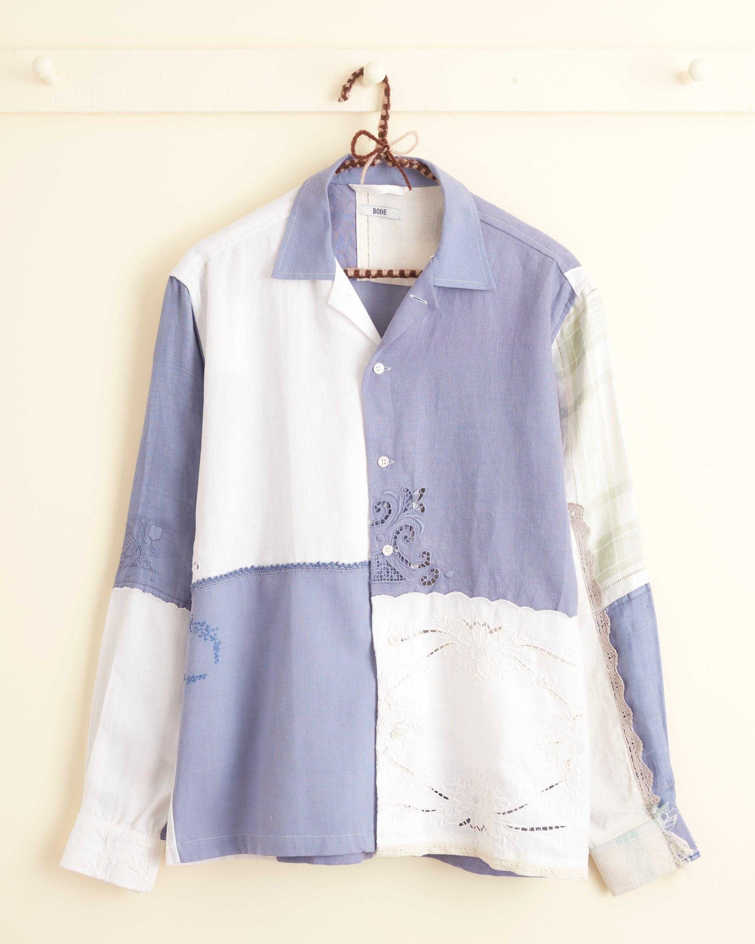 Patchwork Napkin Long Sleeve Shirt