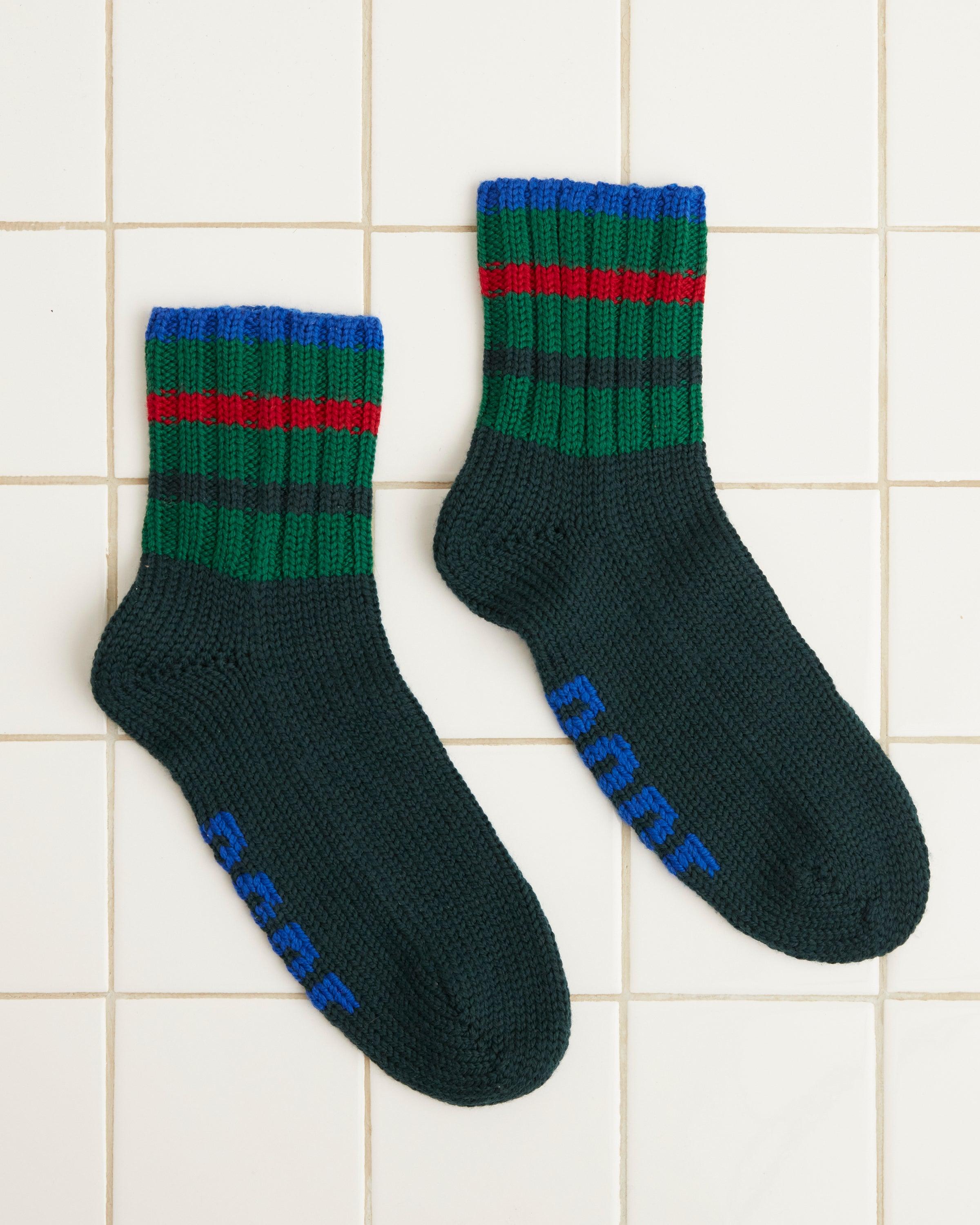 Herrington Stripe Socks - Green