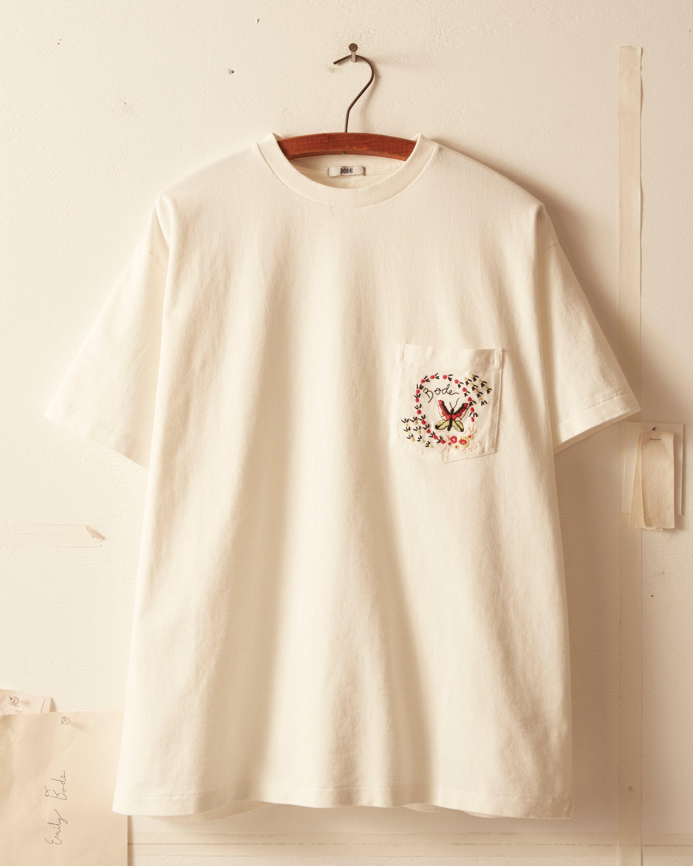 Leafwing Pocket Tee - White