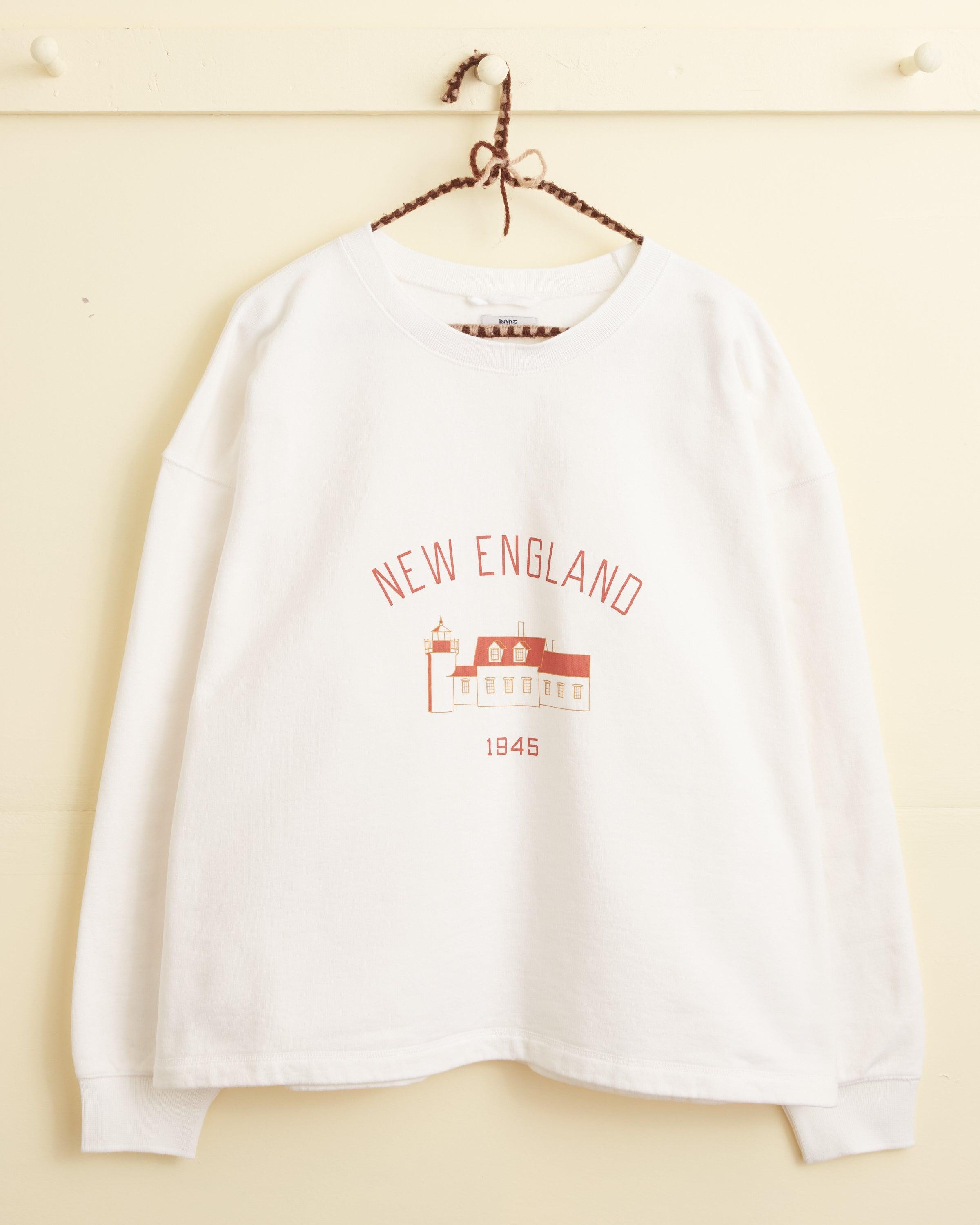 New England Crewneck - White