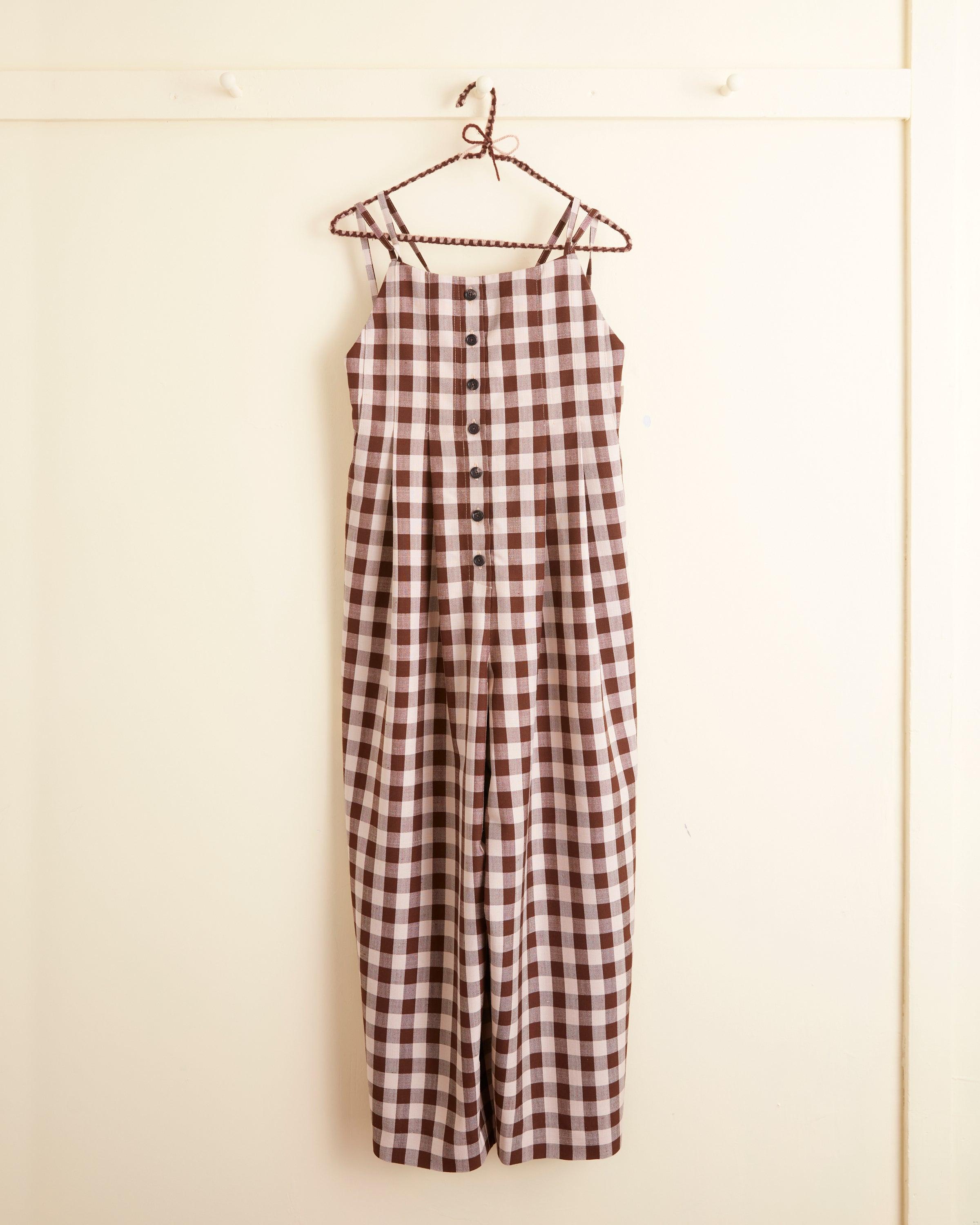 Gilbert Check Jumpsuit - S