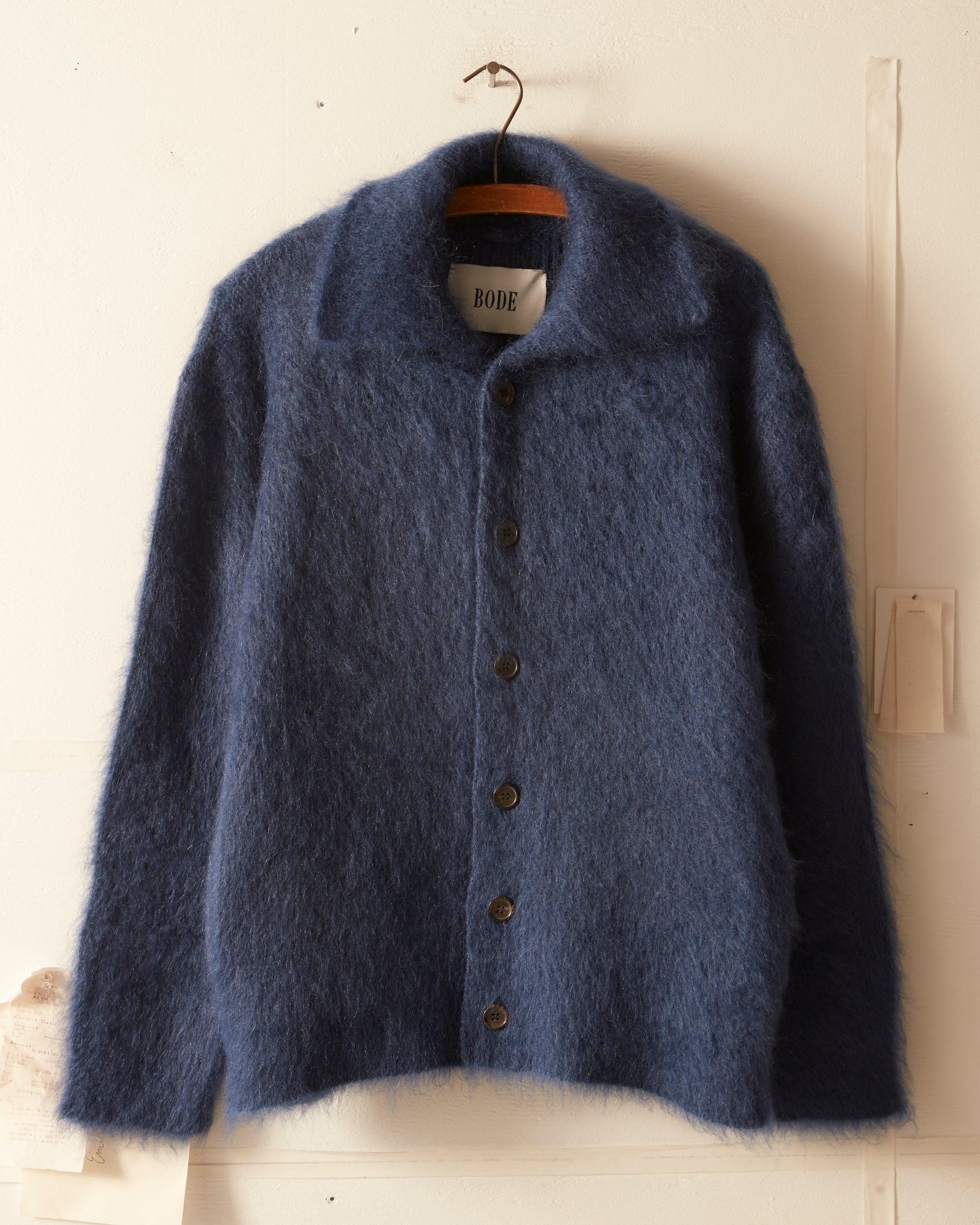 Mohair Cardigan - Blue