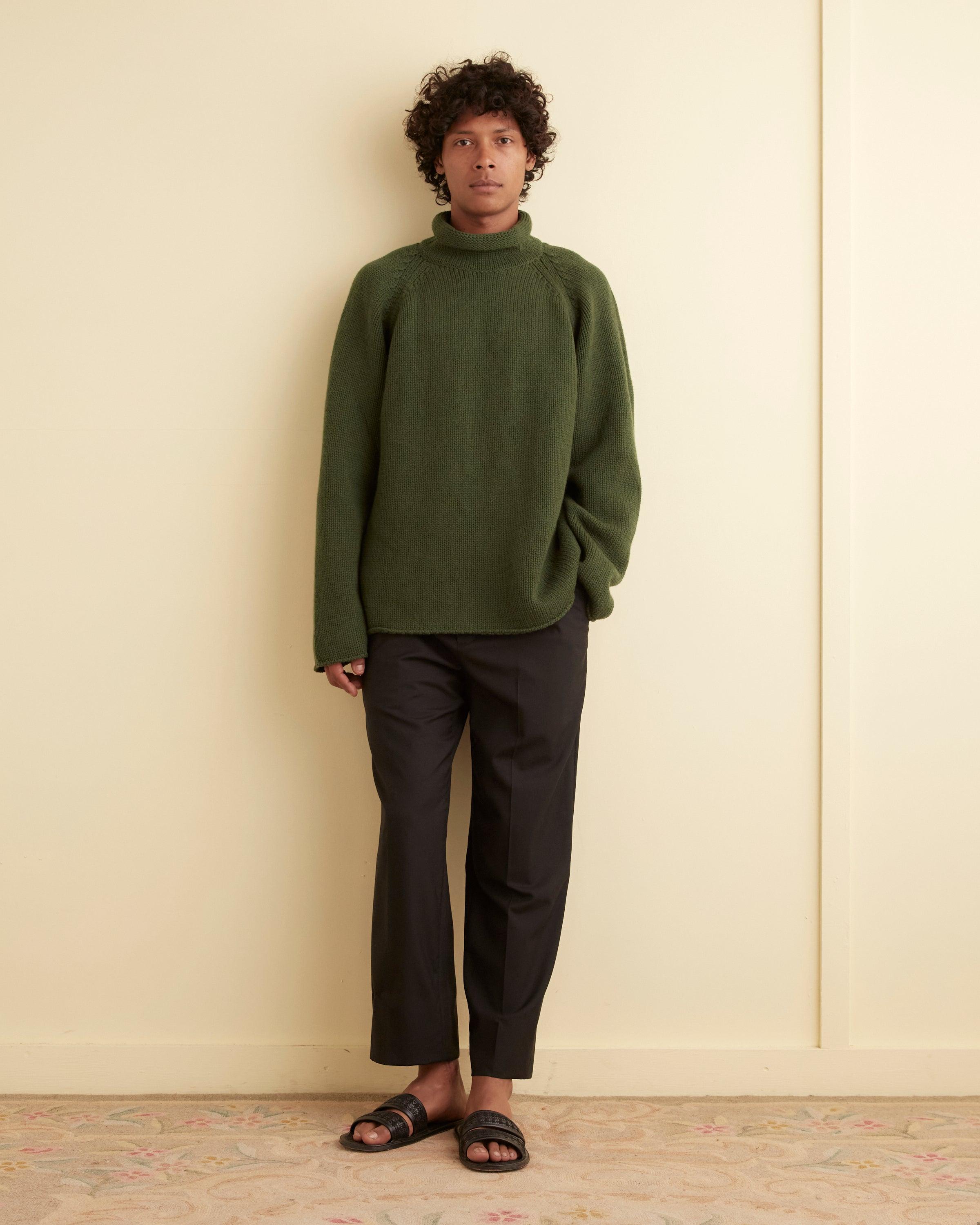 Cashmere Rollneck - Green