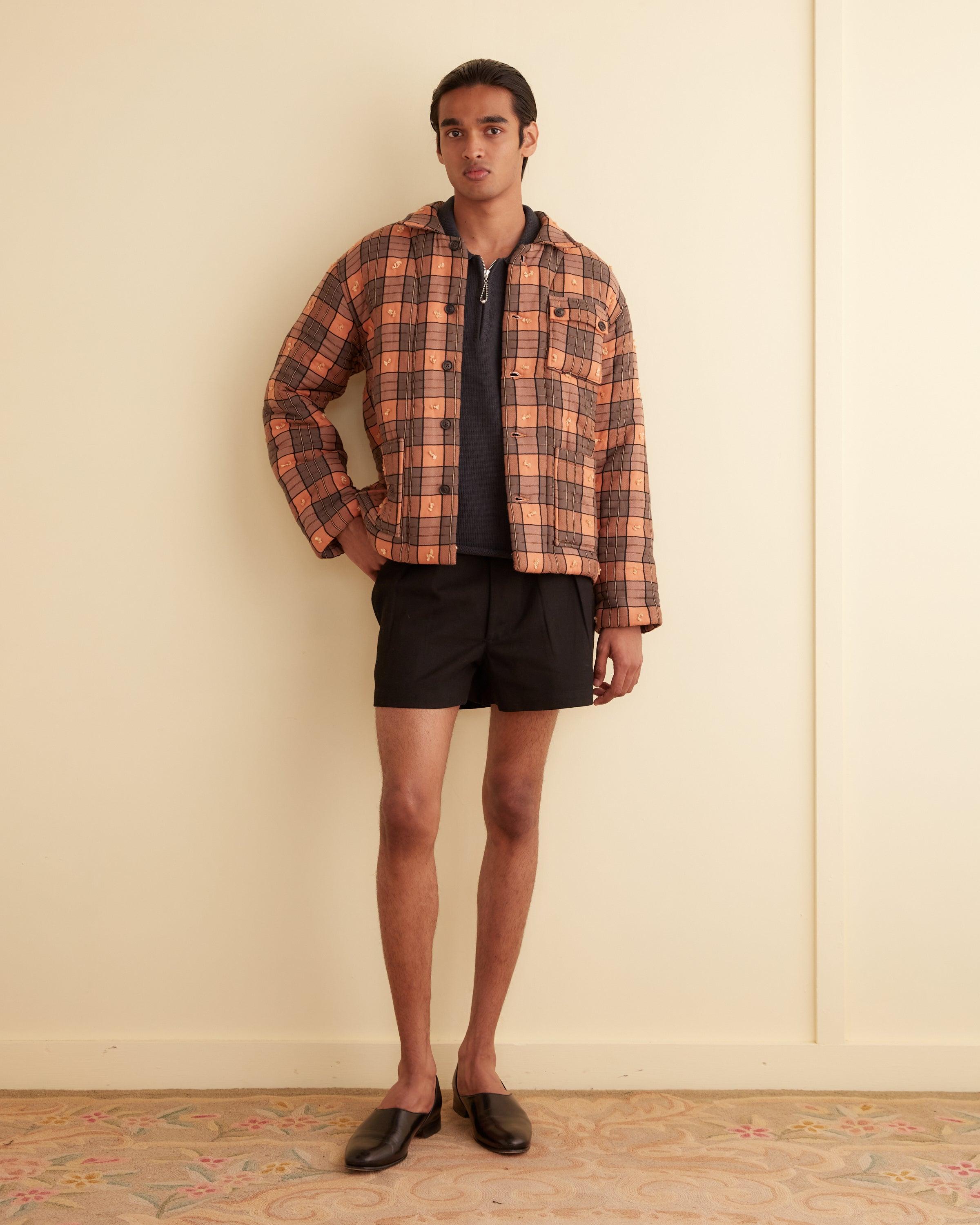 Russet Plaid Quilt Jacket