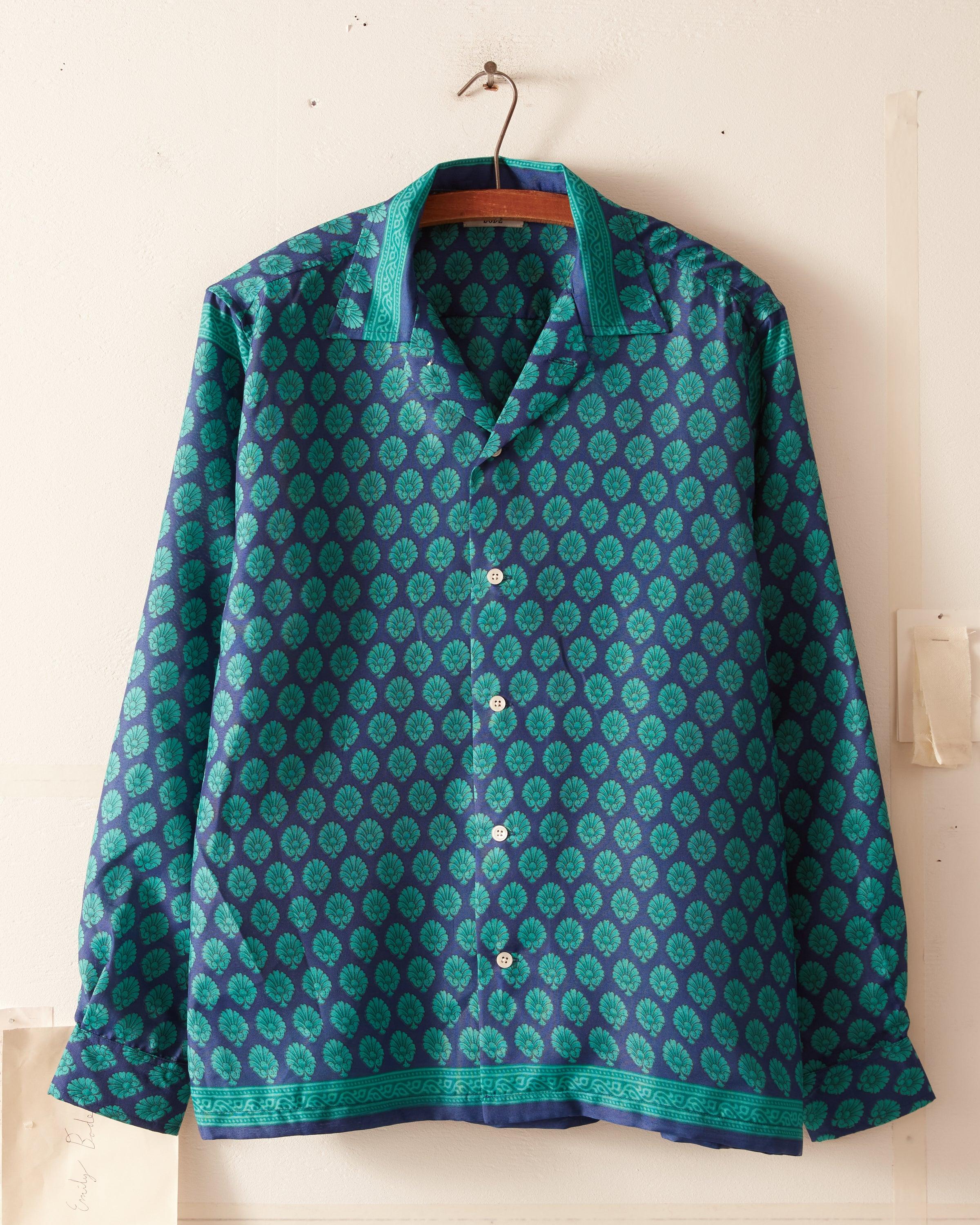 SEASHELL MOTIF LS SHIRT - S/M