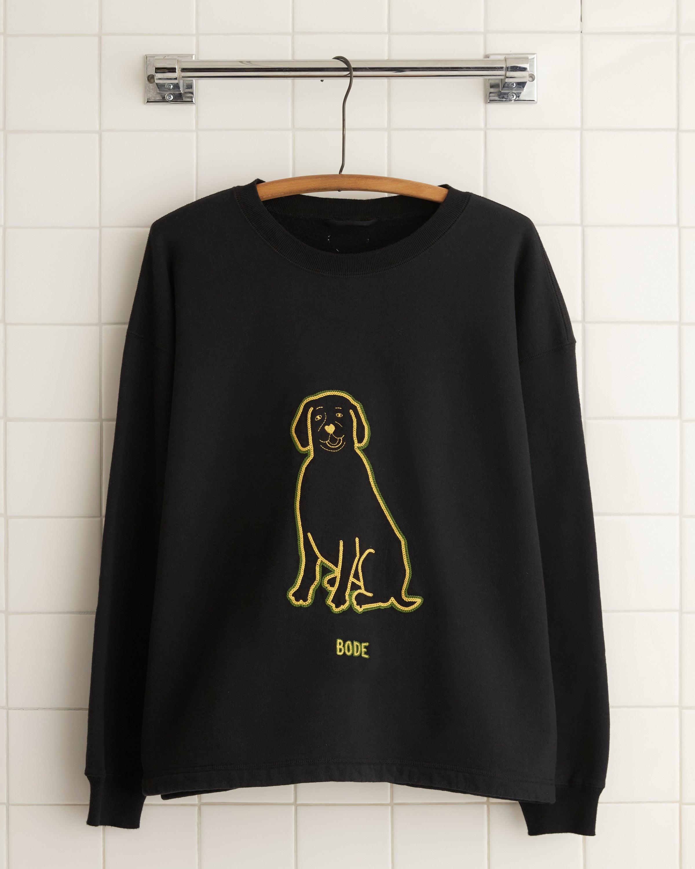 Embroidered Dog Crewneck