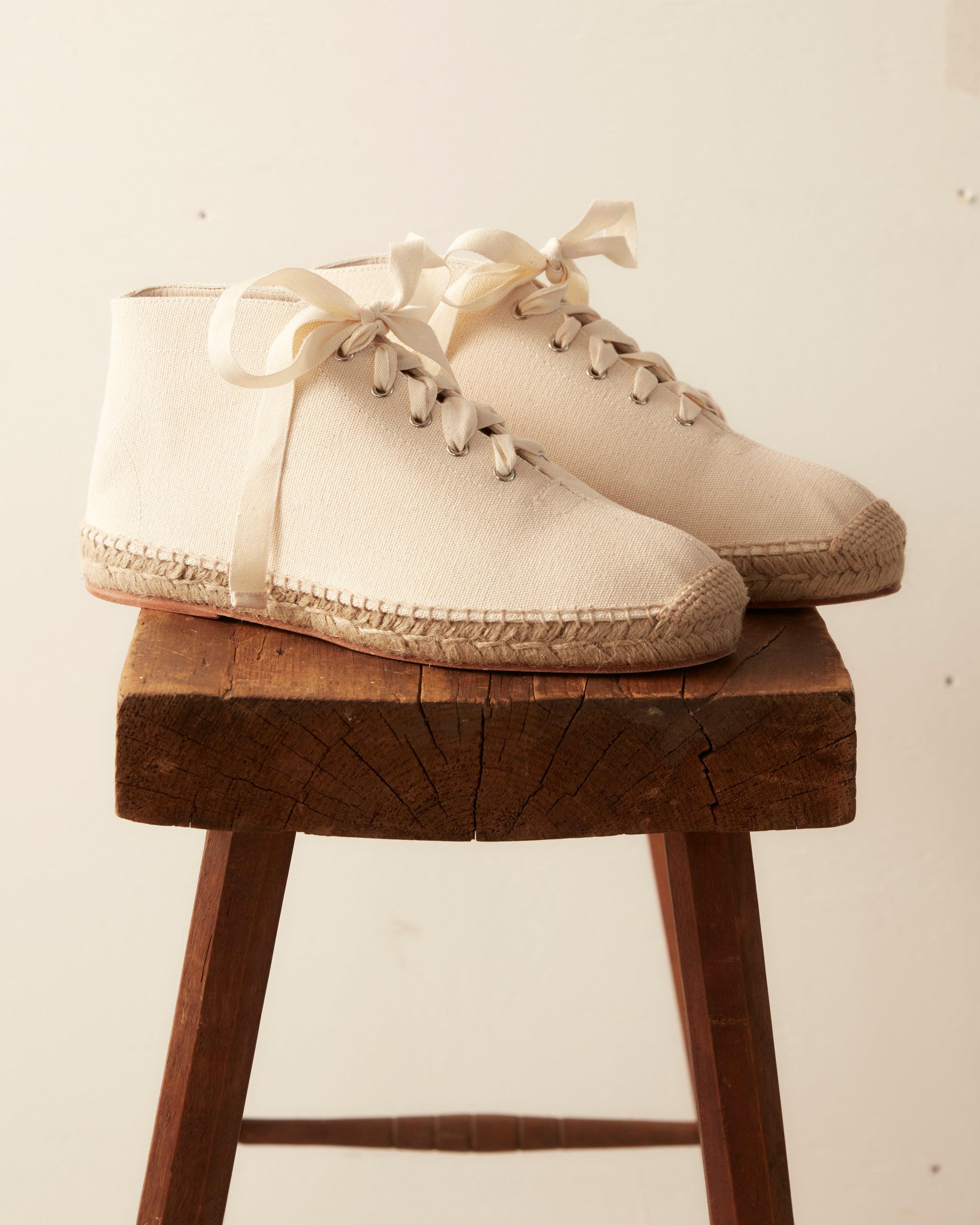 Canvas High-Top Espadrilles