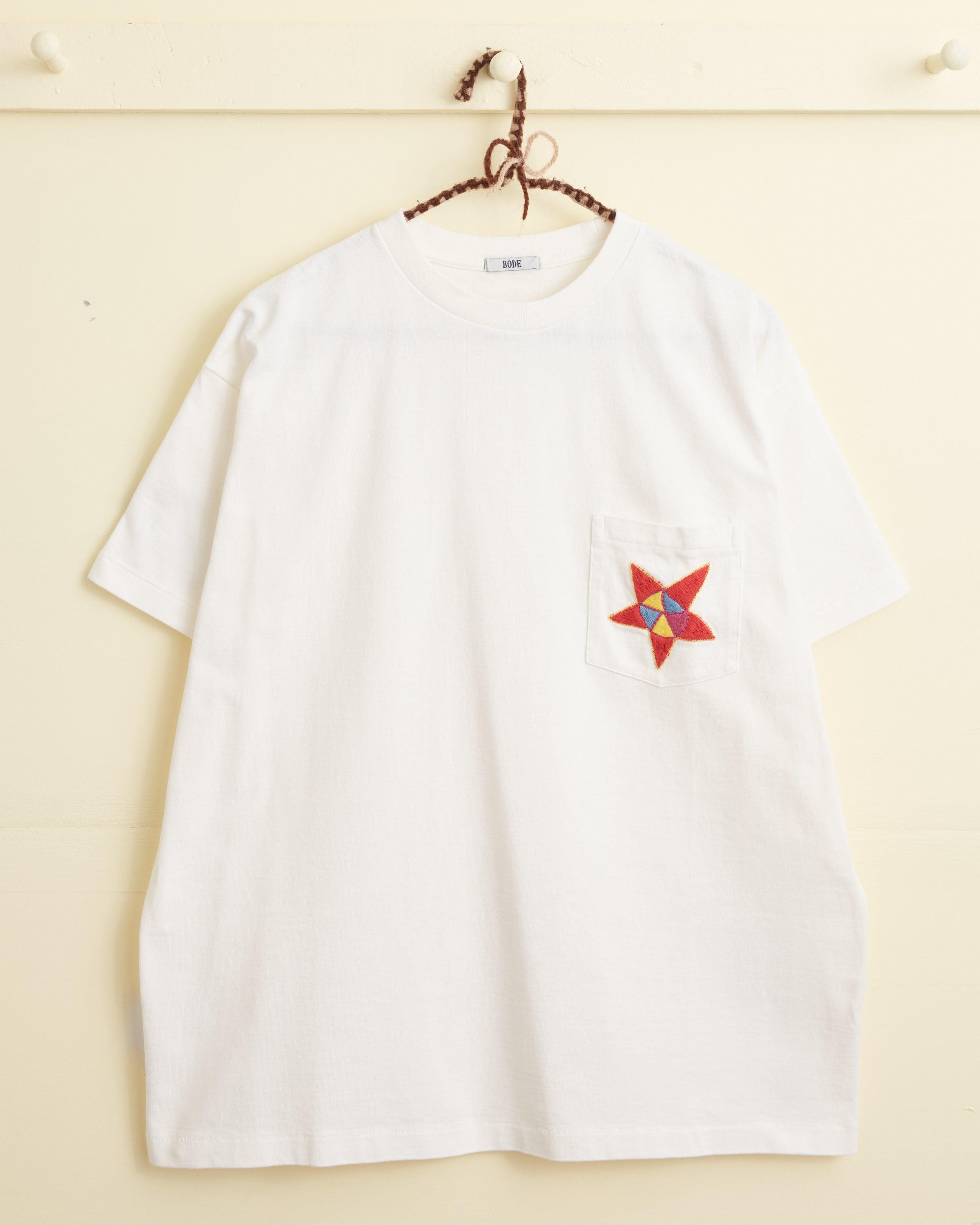 Star Pocket Tee - White