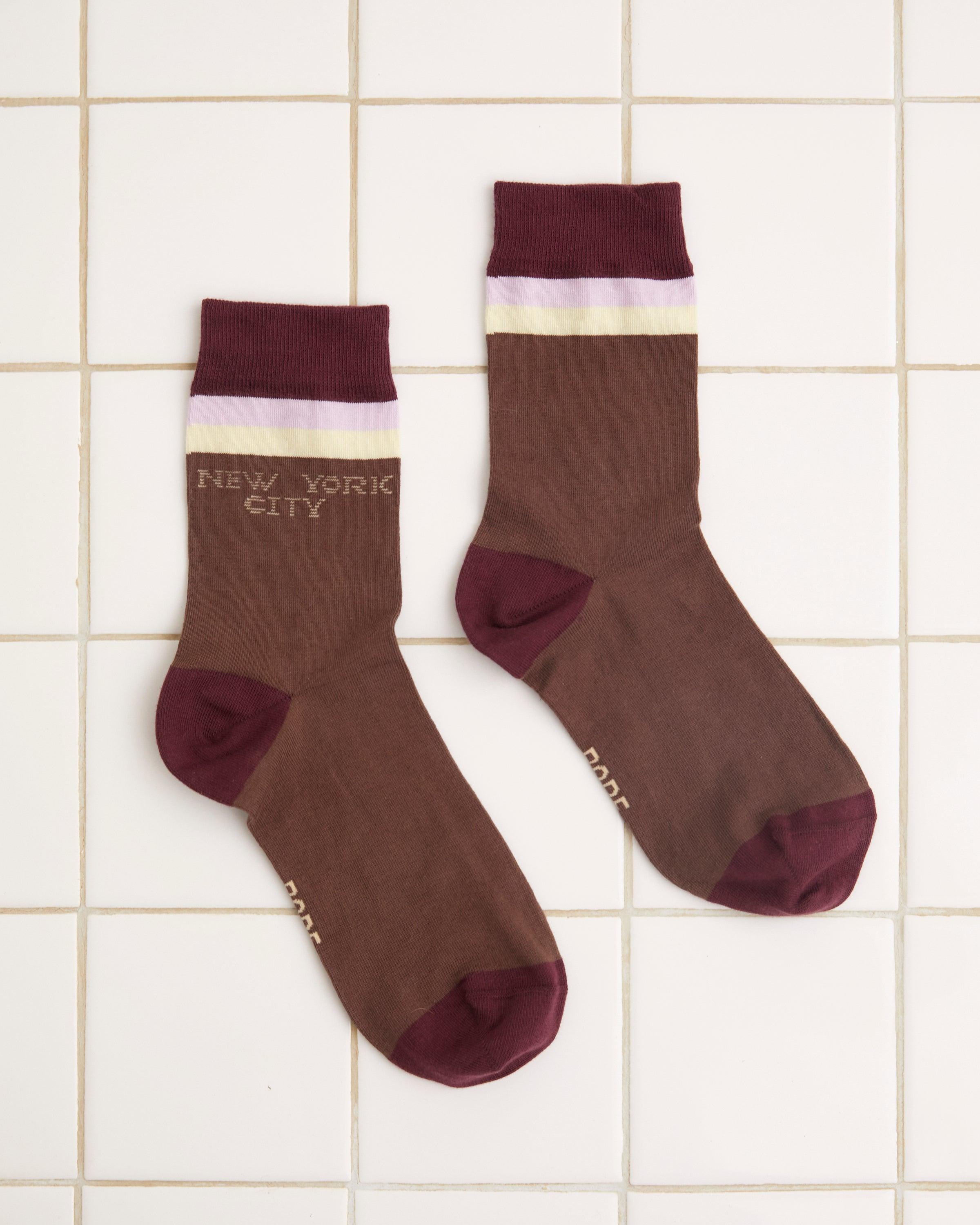 Fairground Socks - Brown