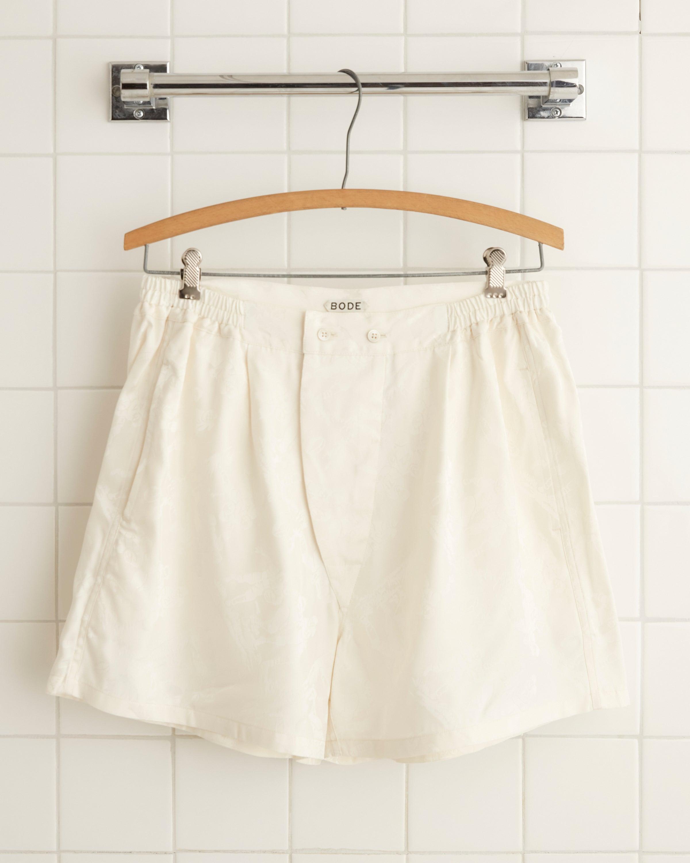 Football Jacquard Boxers - Cream