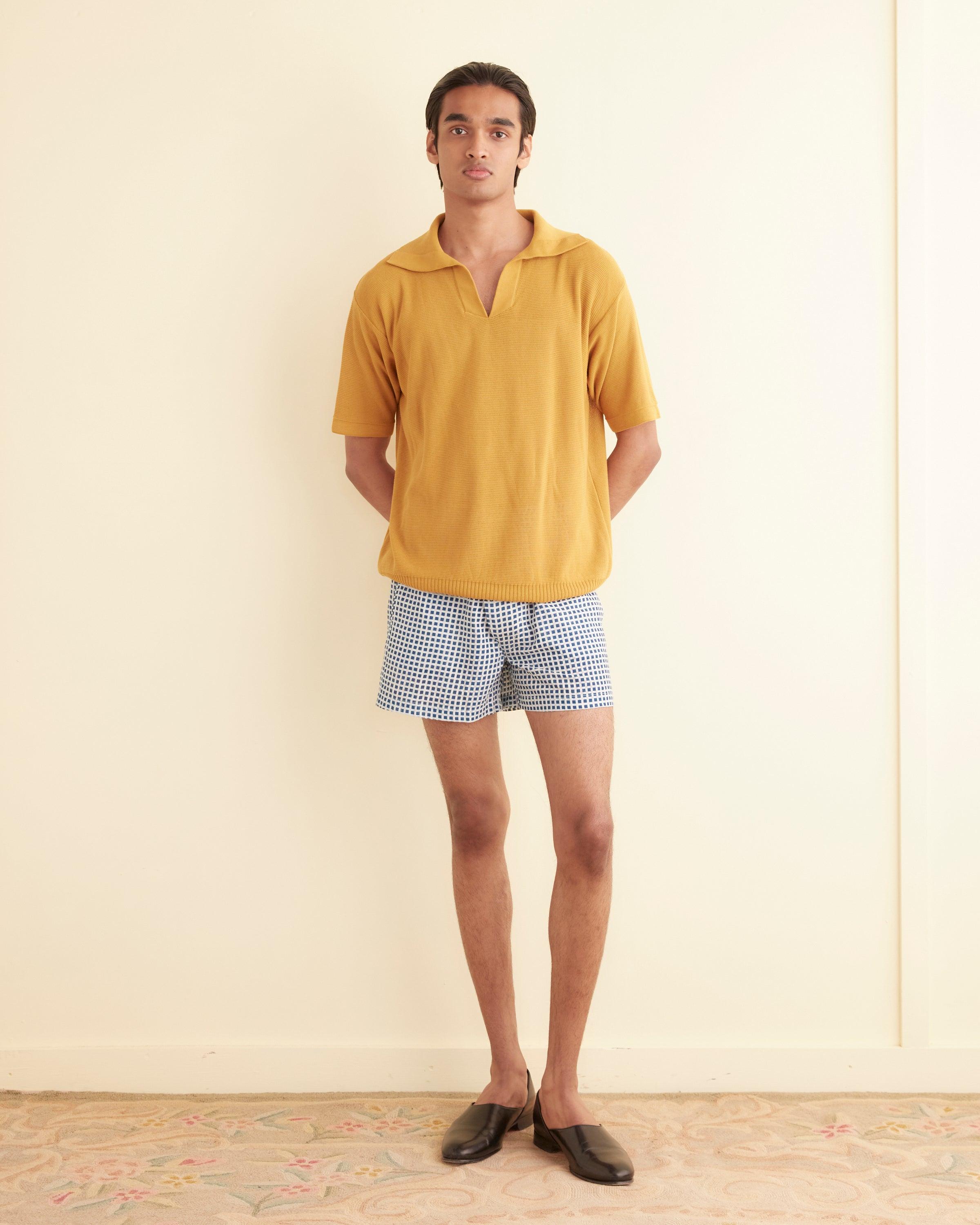 Boxy Polo - Mustard