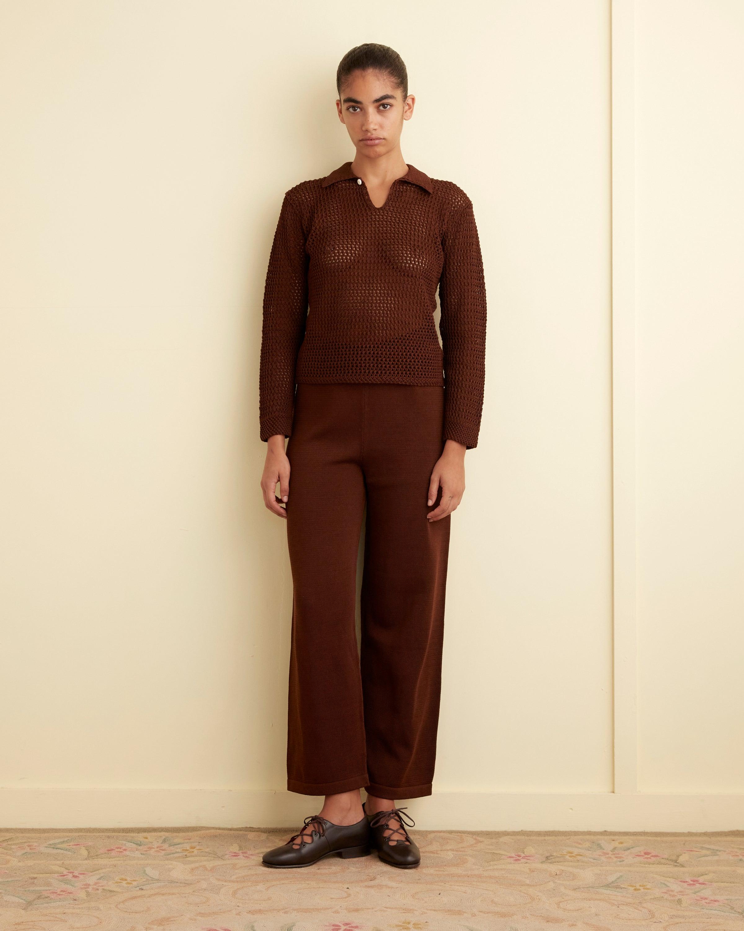 Johnny Knit Pants - Brown