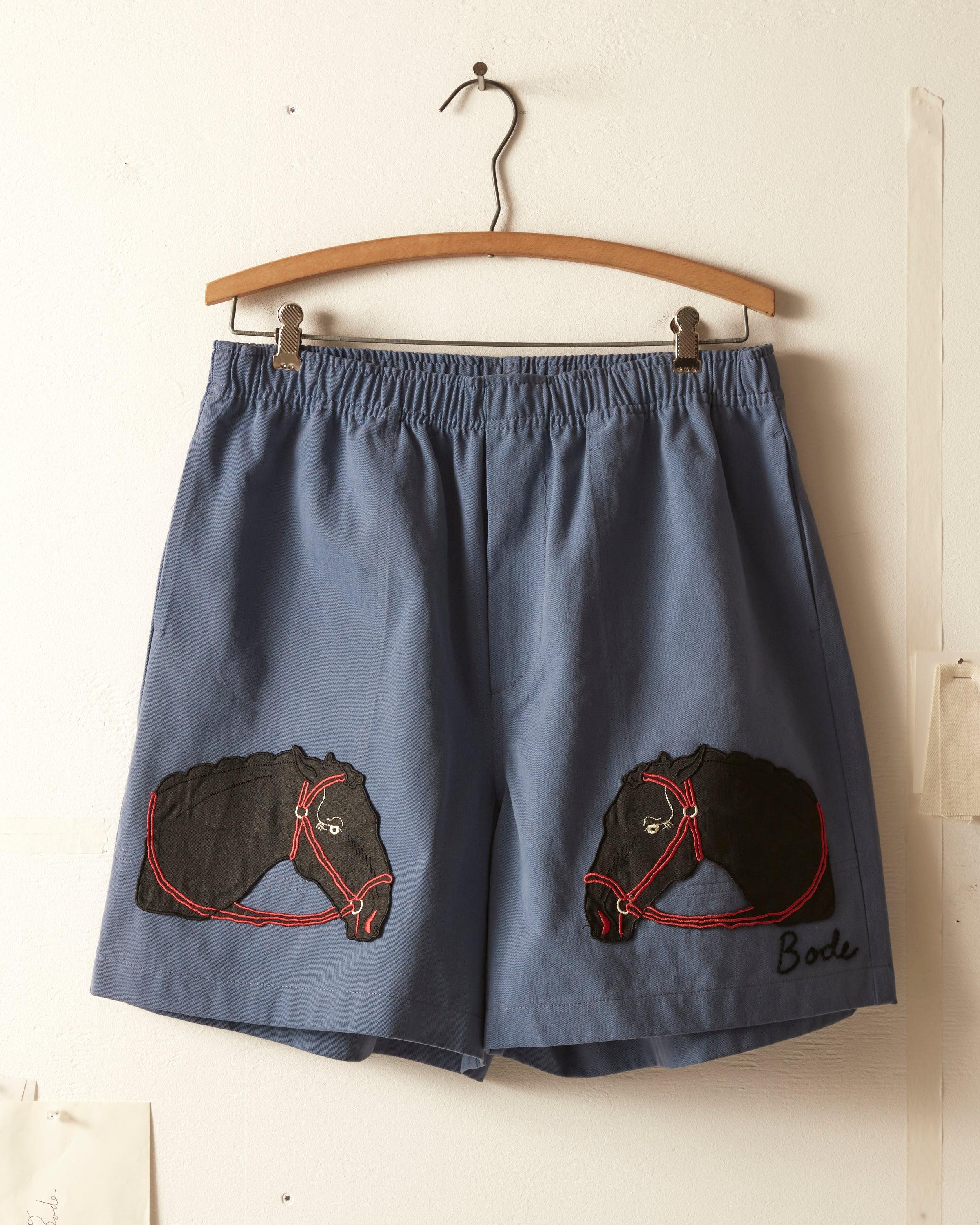 Pony Appliqué Shorts - Storm