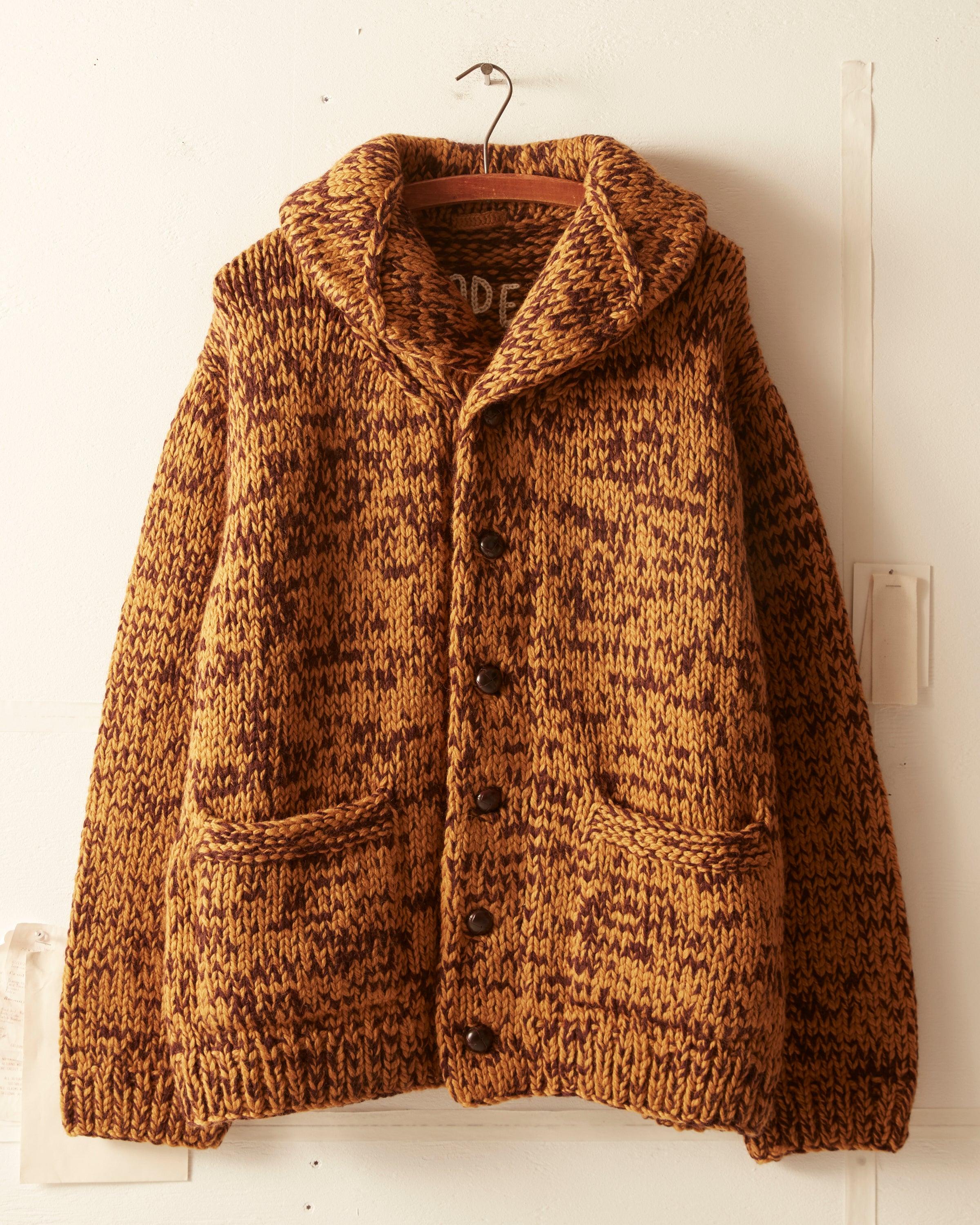 Gluckow Cardigan - Brown Yellow