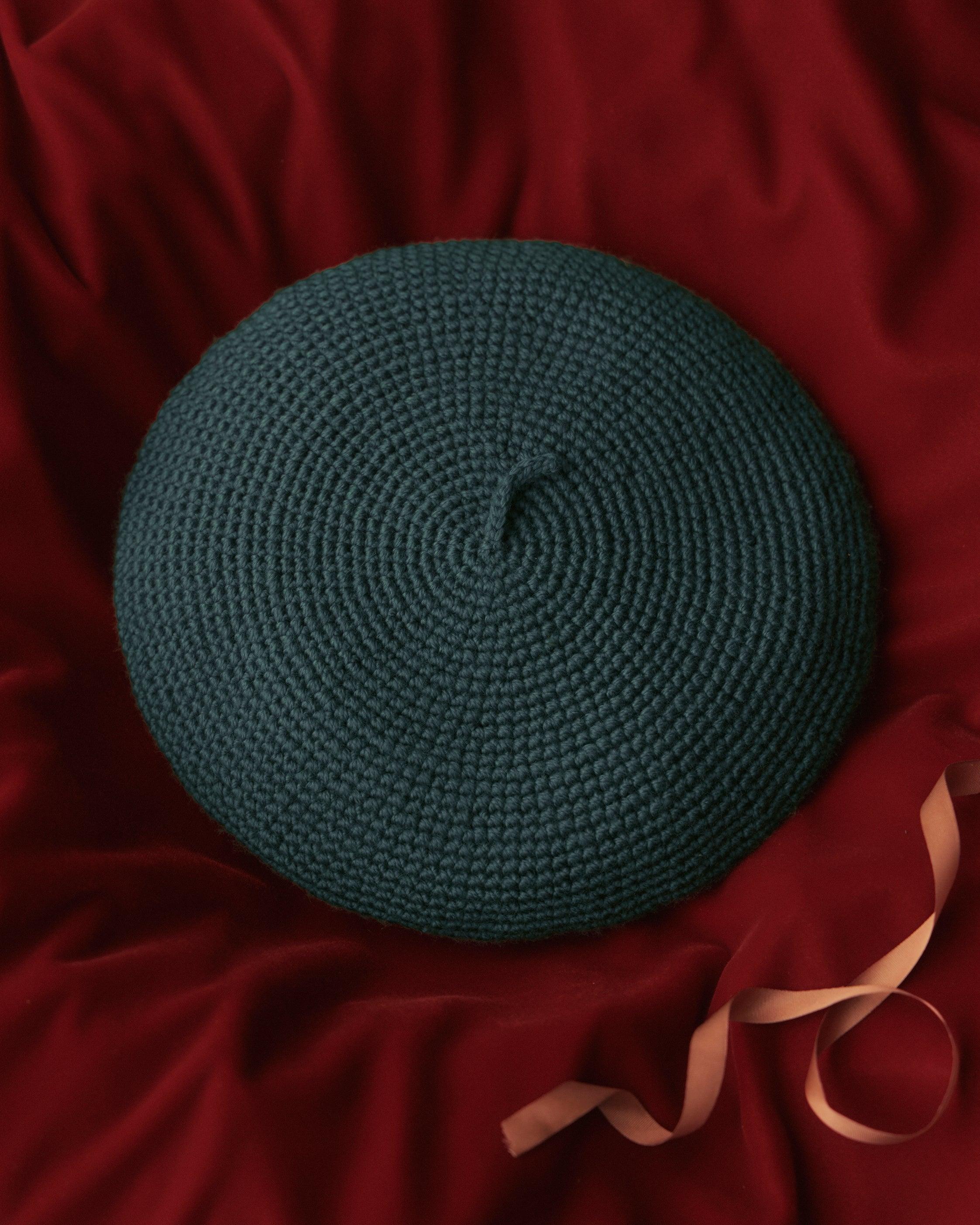 Crochet Beret - Green