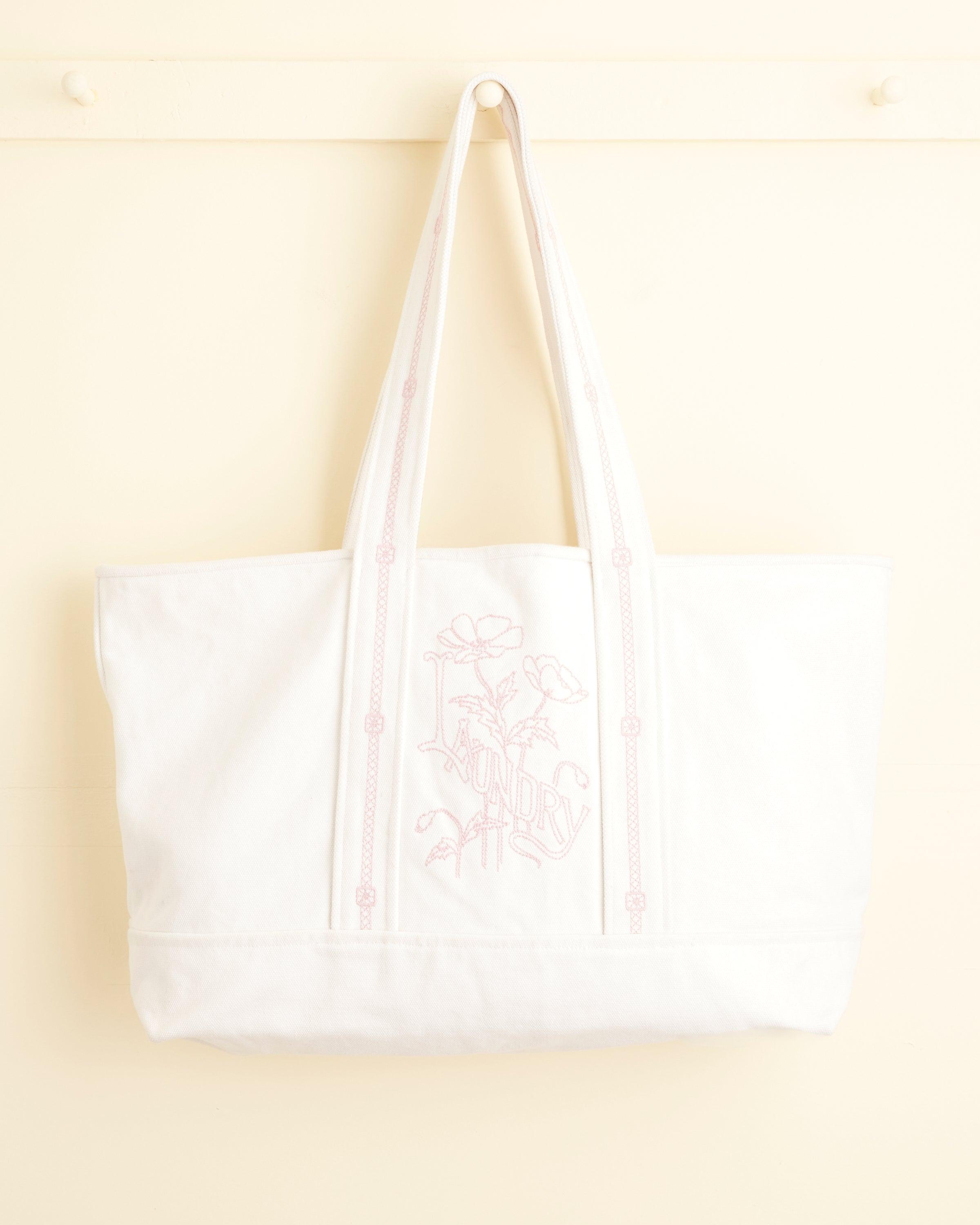 Laundry Tote - Natural Pink