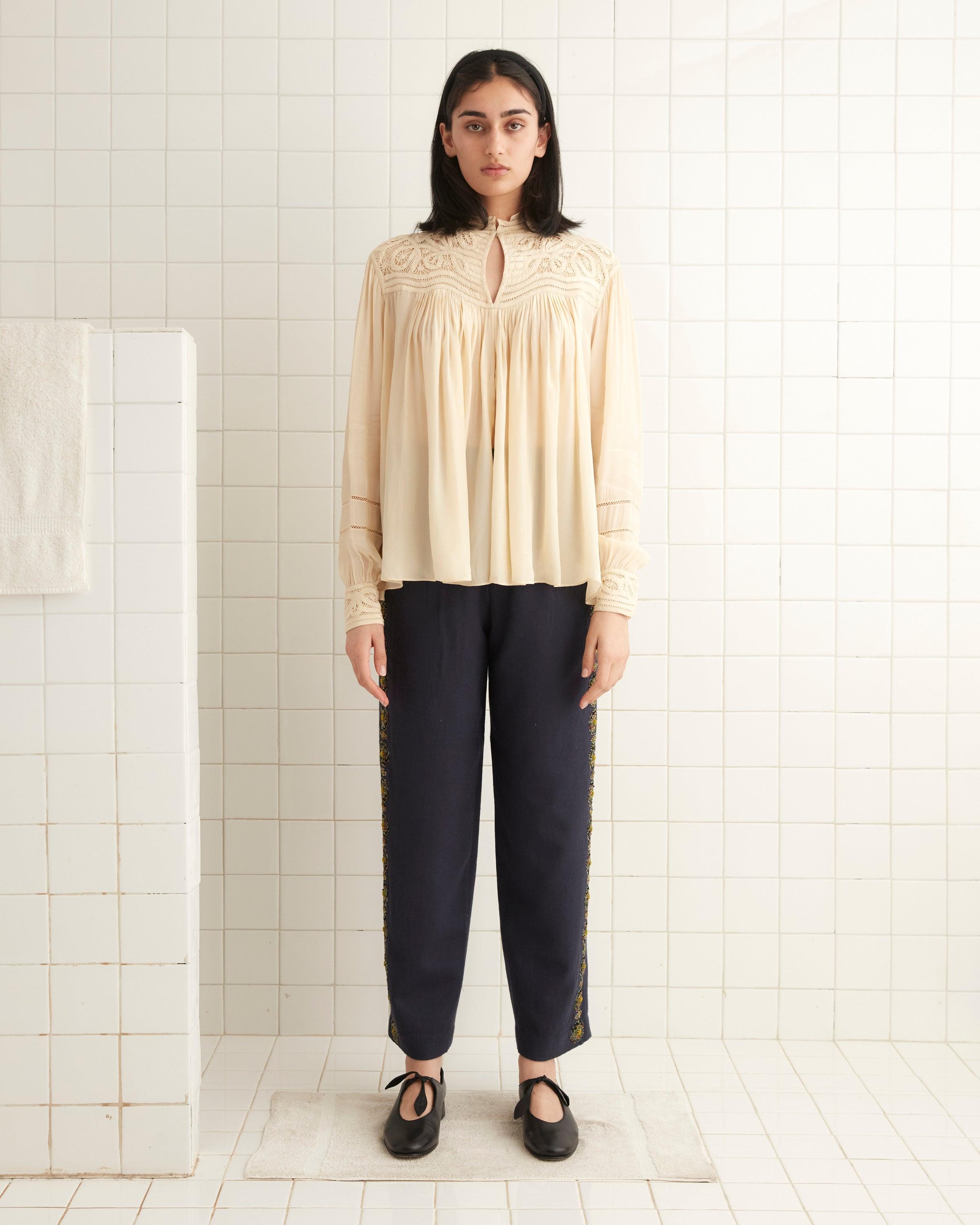 Threadwork Tippet Blouse