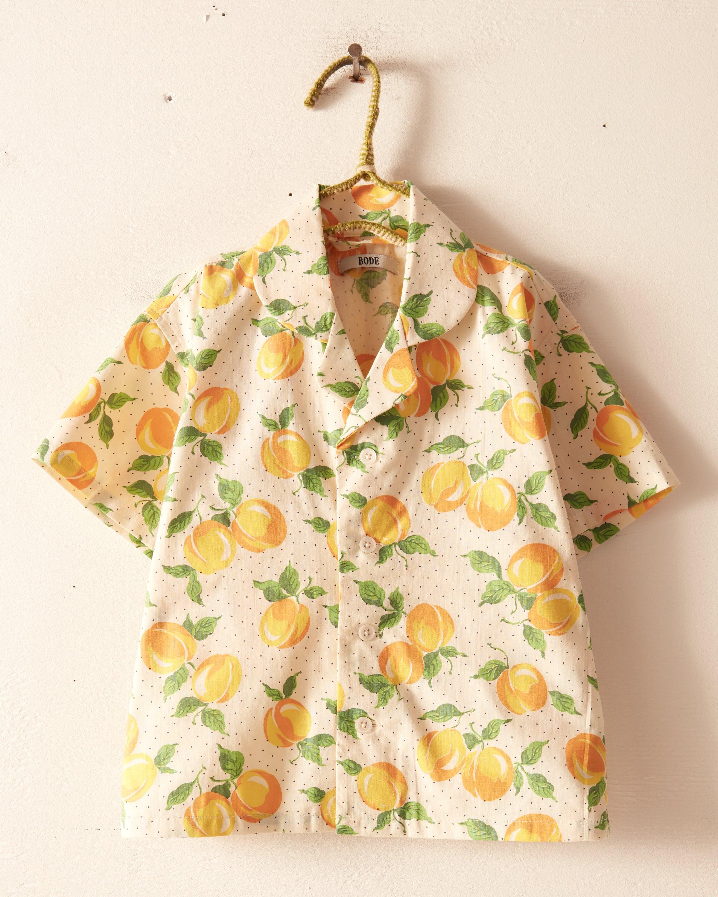 Lemon Polka Dot Kid's Shirt