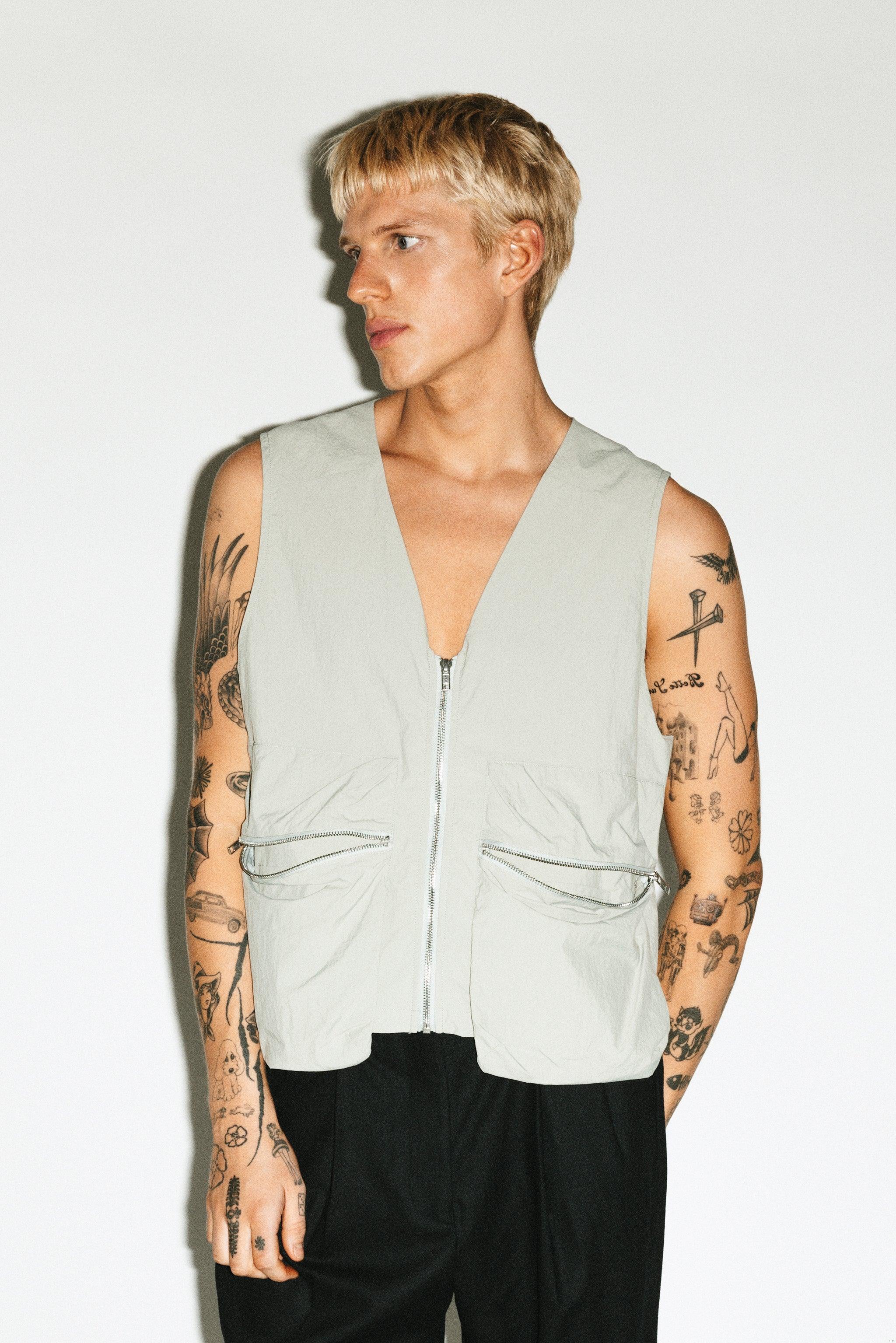 Elysian Utility Cargo Vest  |  Stone