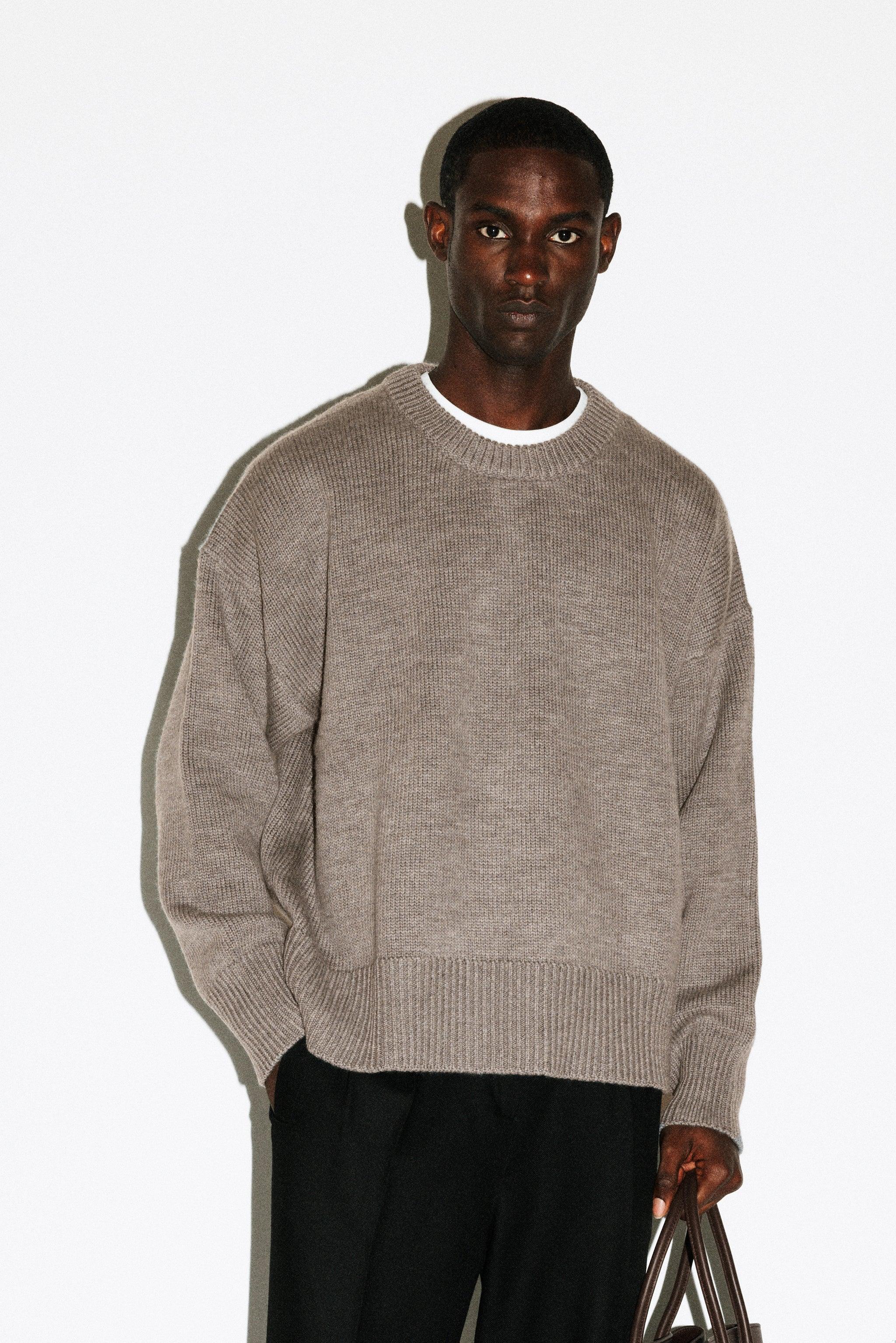 Palos Oversized Crew-Neck Sweater  |  Oat