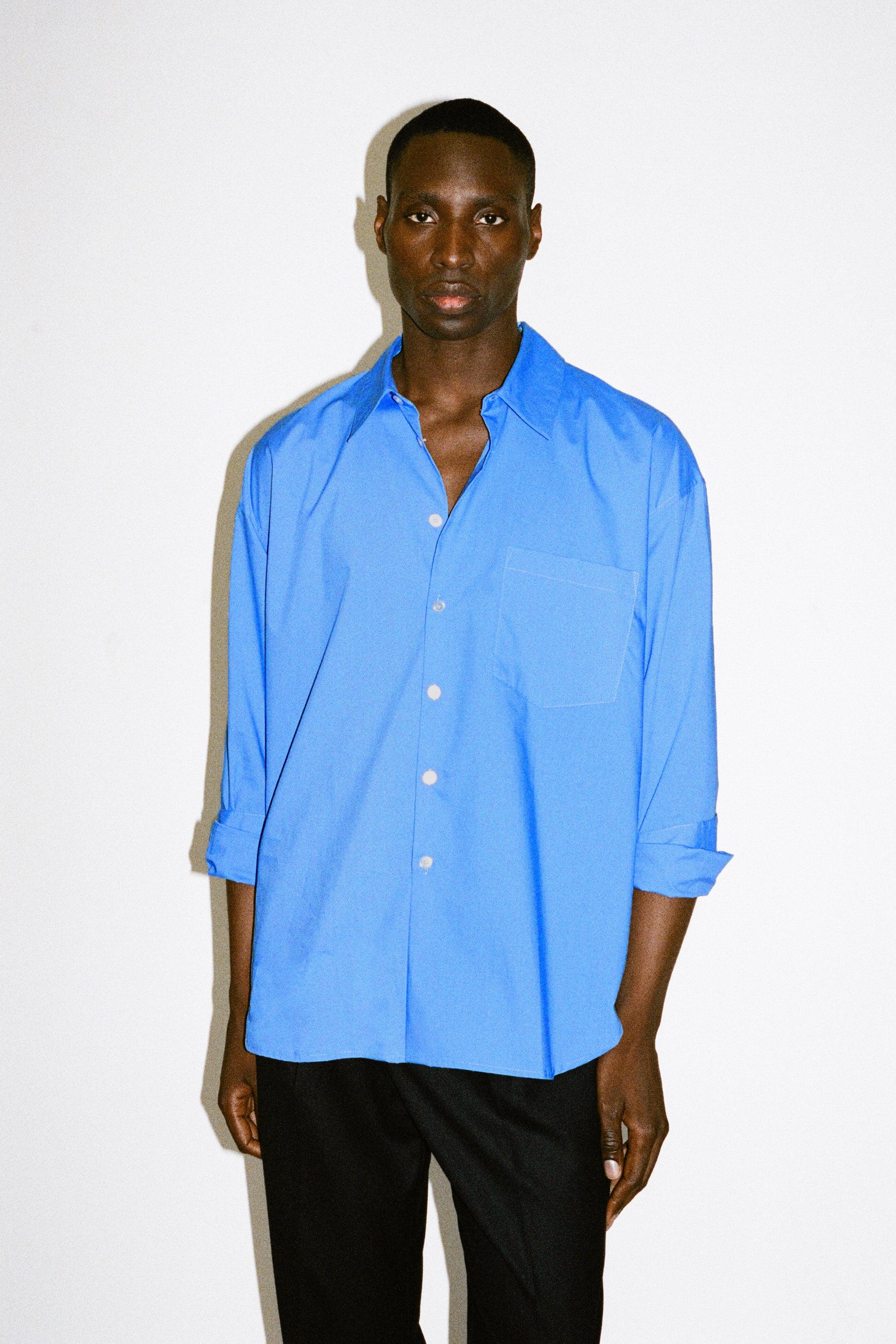 Del Mar Oversized Shirt  |  Royal Blue