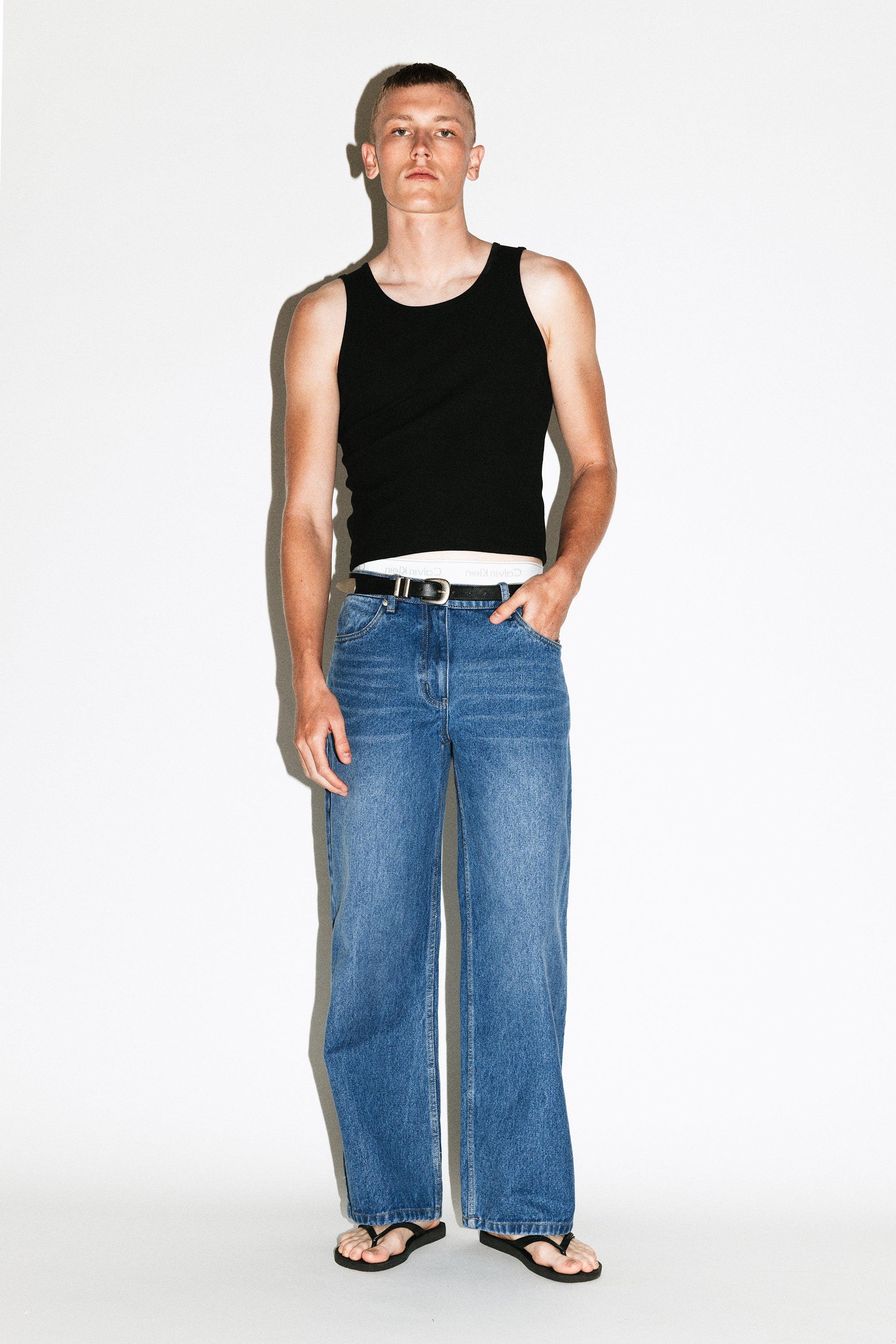 Canon Relaxed Straight-Leg Jeans  |  Vintage Blue