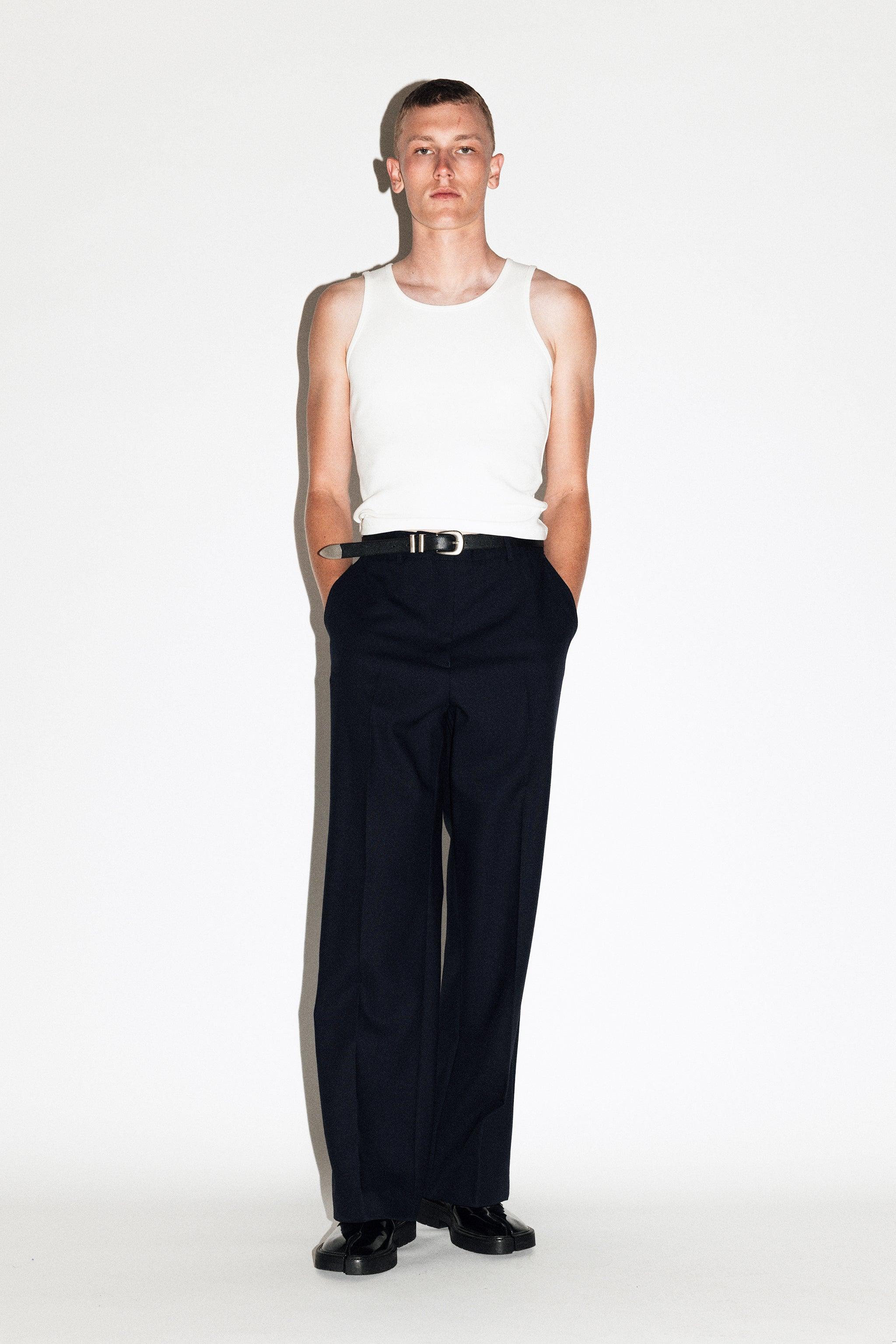 Cove Wide-Leg Trouser  |  Navy