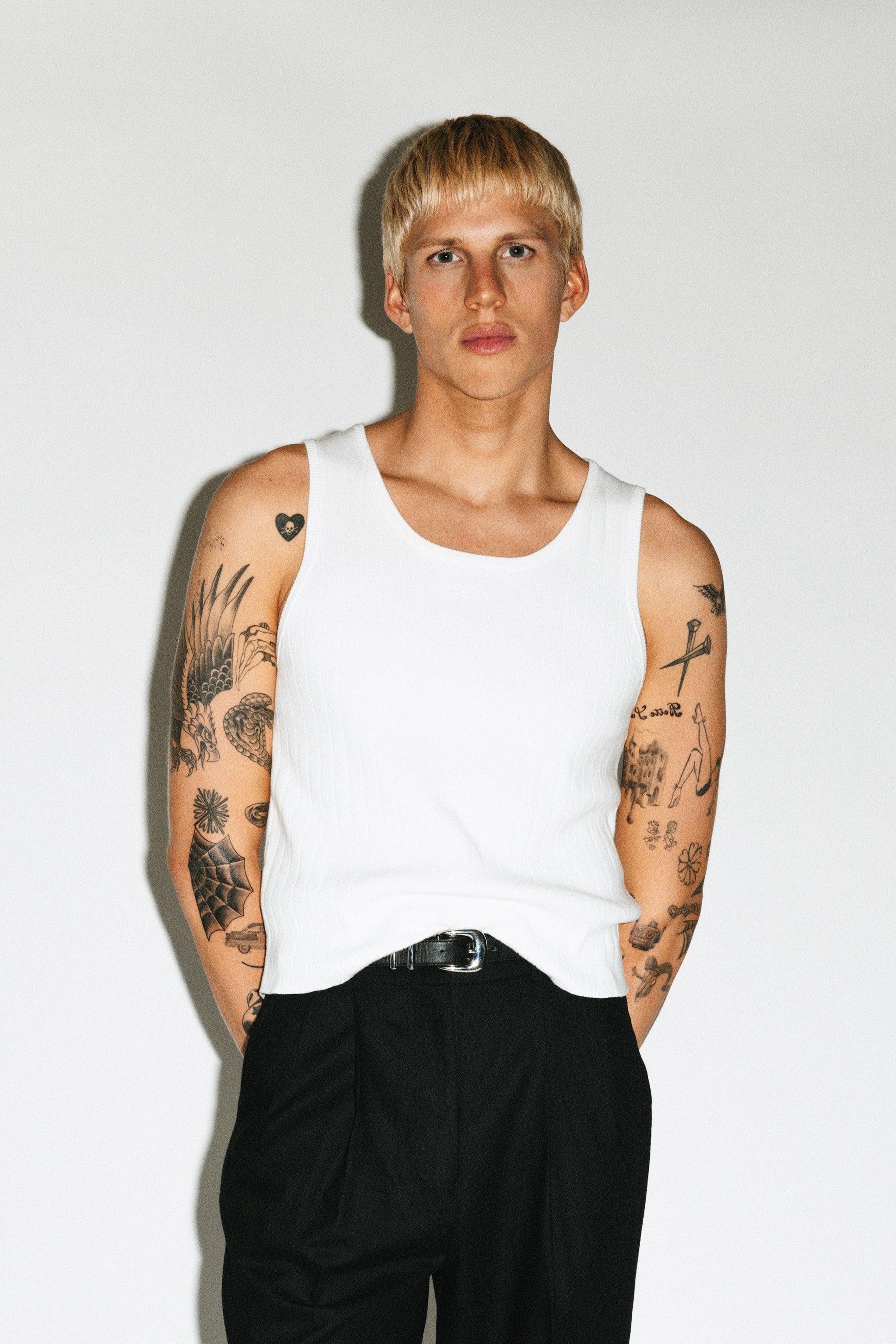 Virgil Cropped Tank |  Ivory