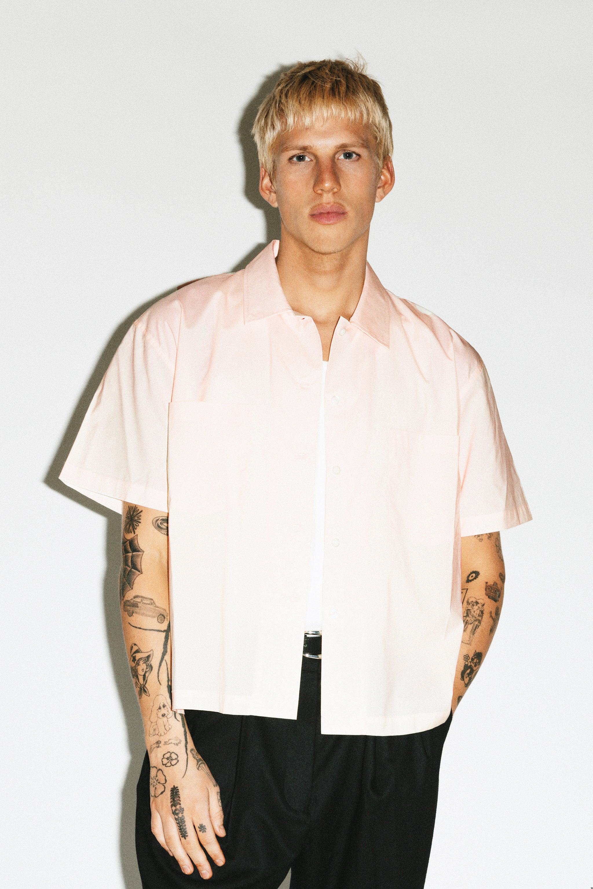 Venice Short-Sleeve Summer Shirt | Salmon