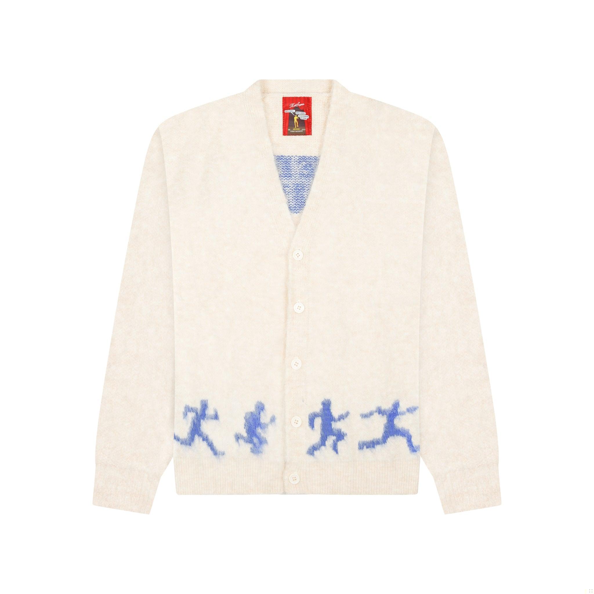 Running Guys Mohair Cardigan [Cream]