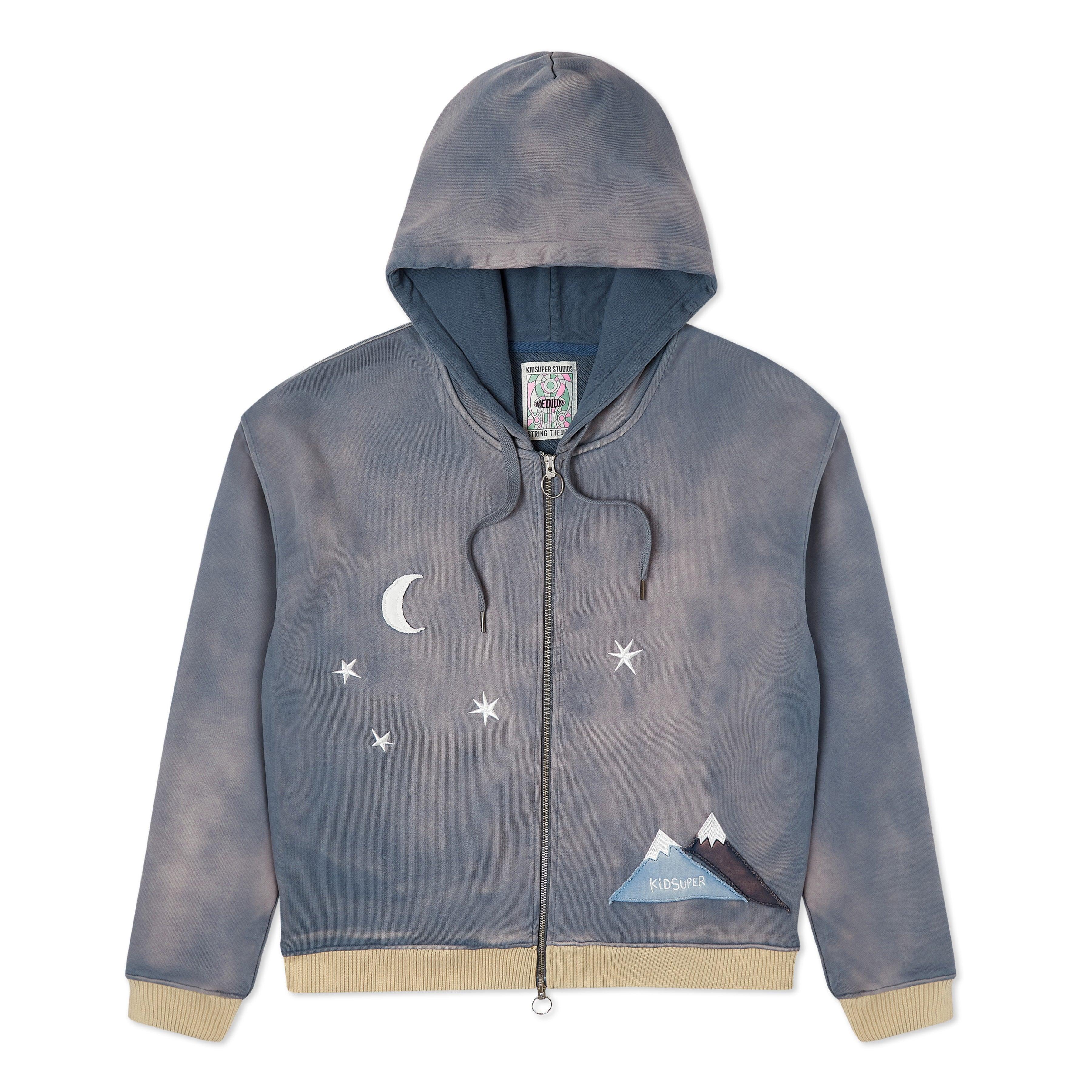 Moon Heavyweight Zip Up Hoodie [Shale]