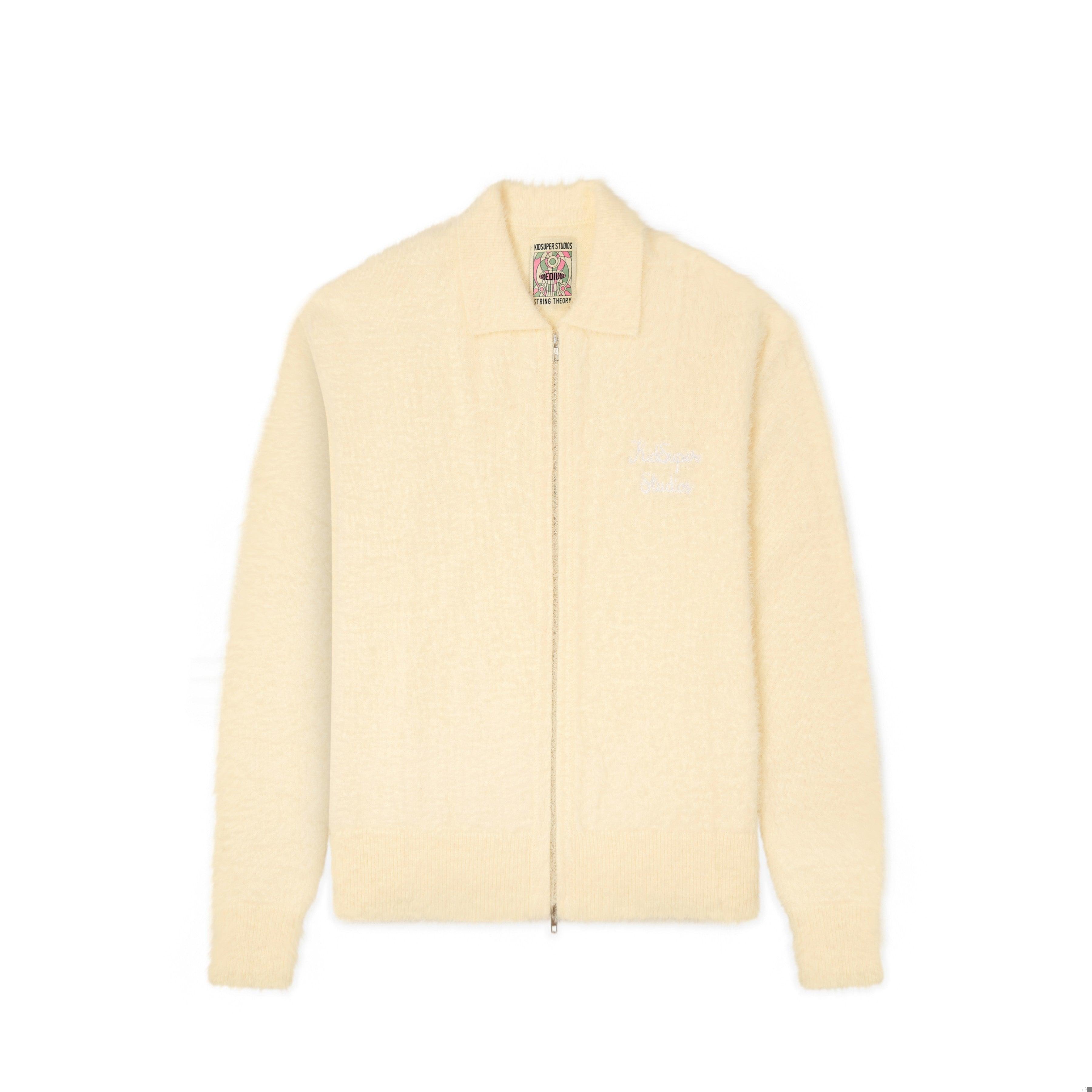 Fuzzy Zip Up [Cream]