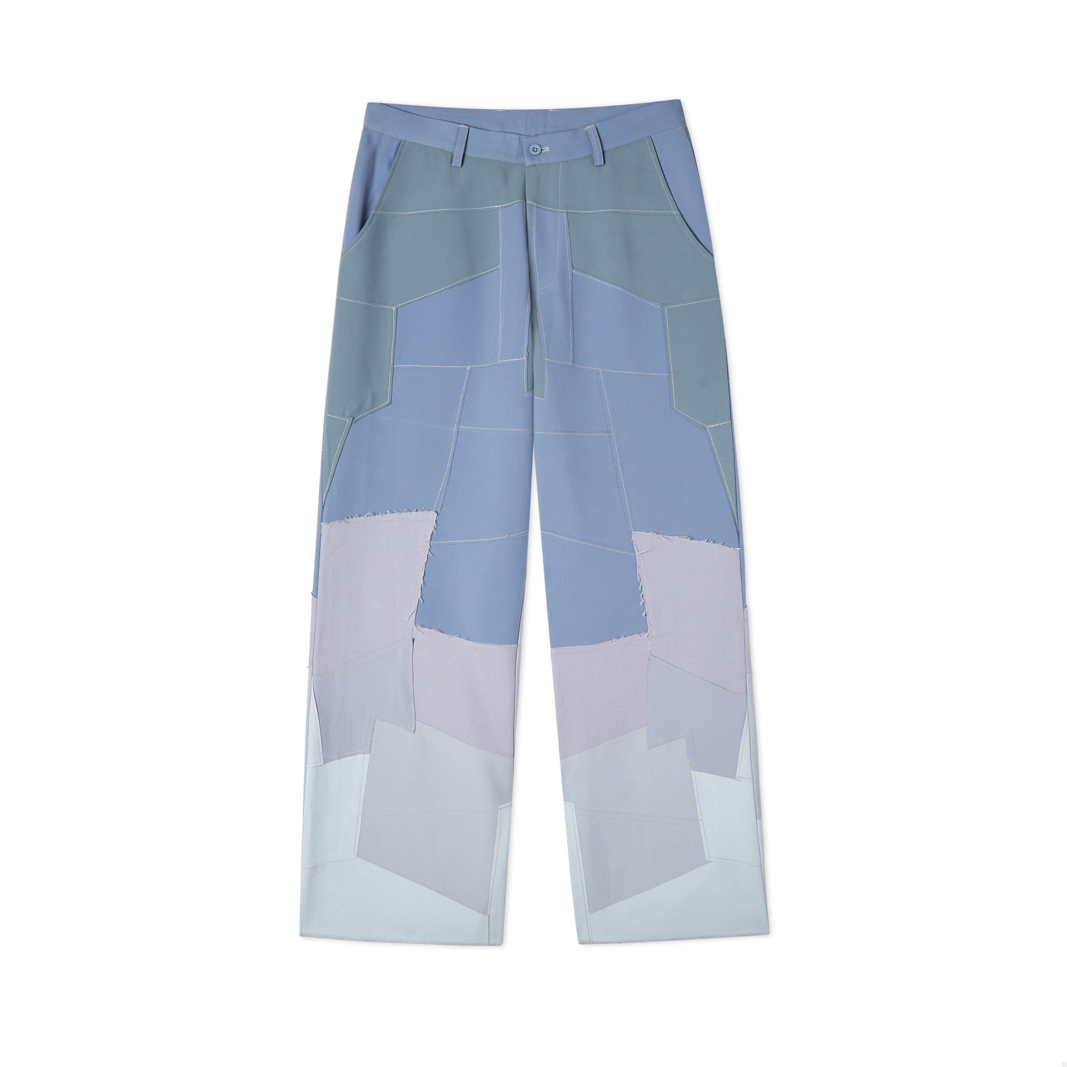 Patchwork Gradient Suit Bottom [Blue]