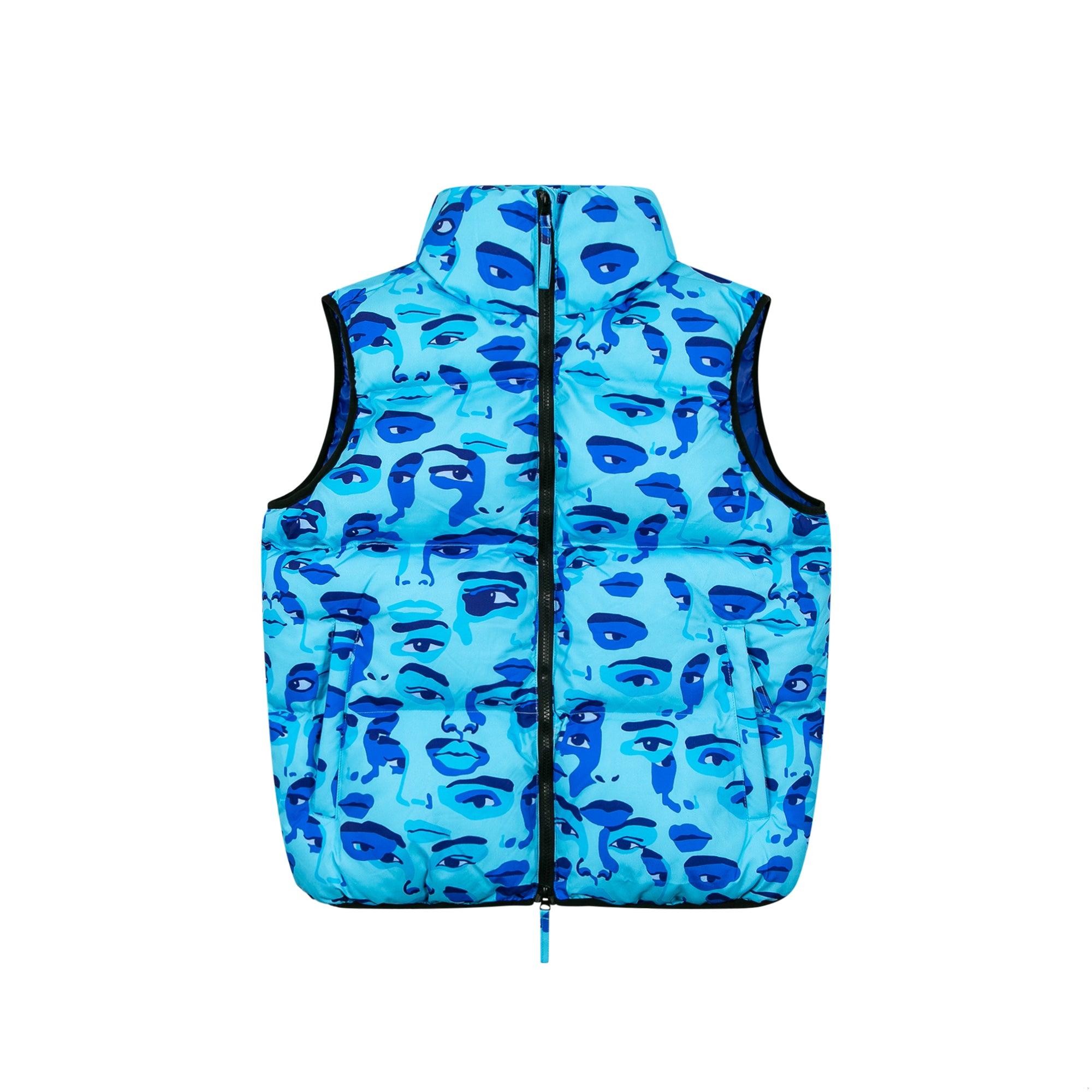 Face Camo Blue Puffer