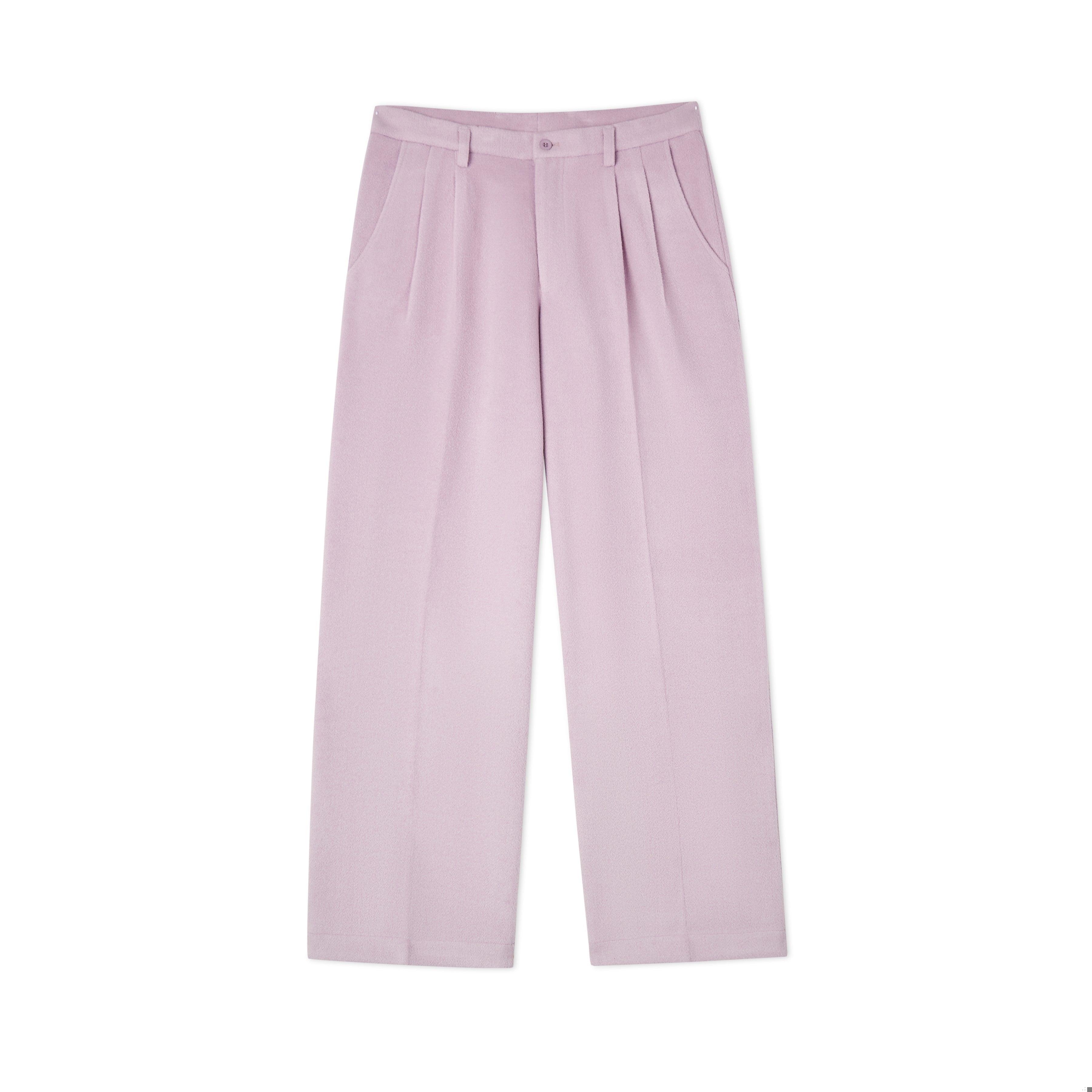 Wool Wide Leg Trouser [Lavender]