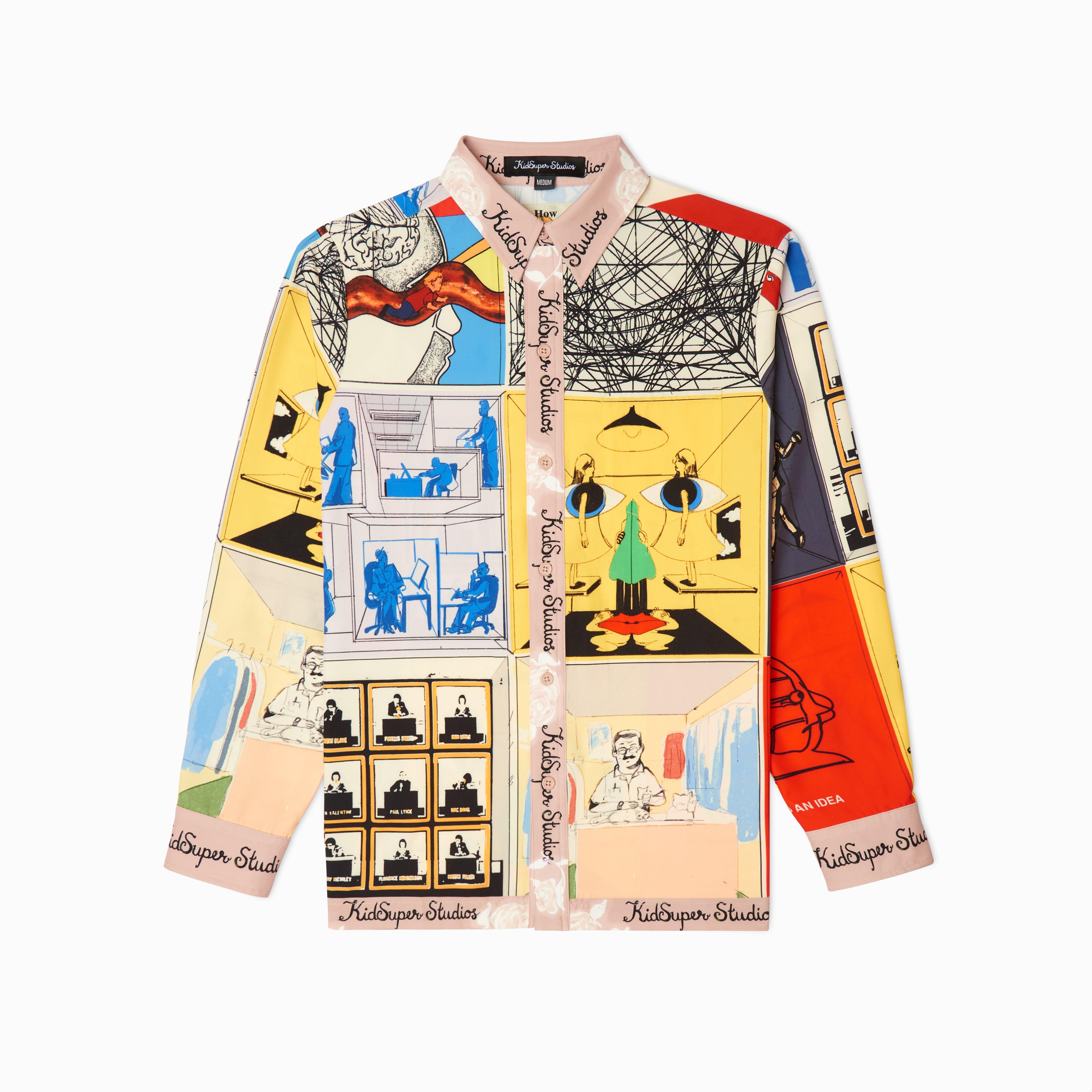 Printed Satin Shirt [Multi]